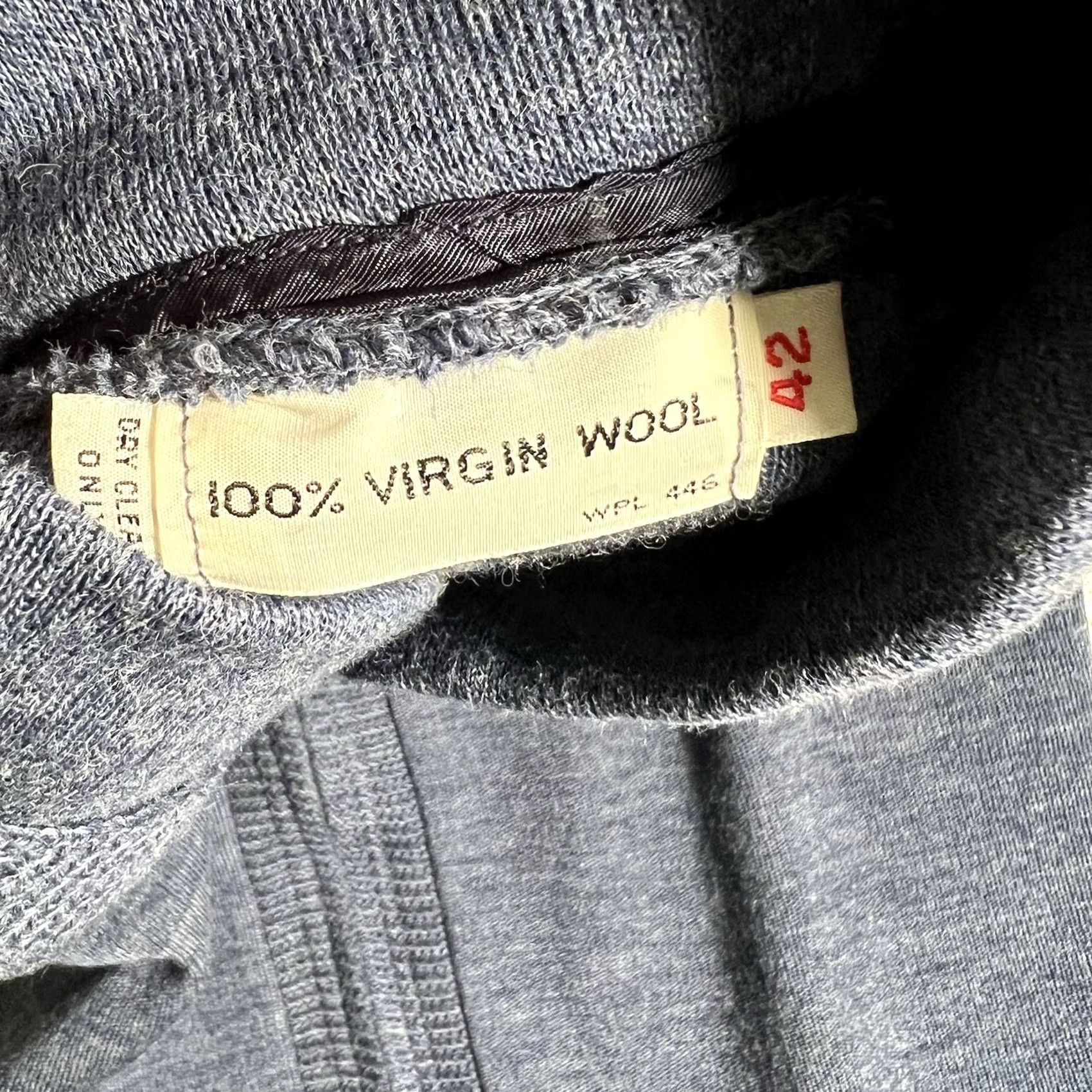 Vintage VINTAGE 1970s 100% Virgin Wool Zip Up Sweater Unbranded Unisex Adults L Blue Made in USA Union Made Size US L / EU 52-54 / 3 - 4 Thumbnail