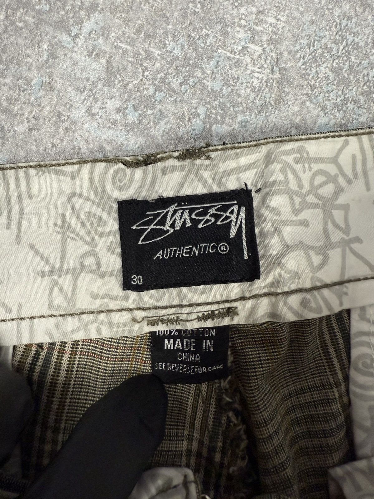 Stussy Vintage Stussy Plaid Brown Tartan Check Dress Pants Size 30 Size US 30 / EU 46 - 10 Thumbnail