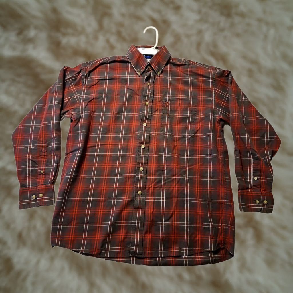 Wrangler VINTAGE Wrangler George Strait Button Down Shirt Large Men's Red Plaid Western Cowboy Size US L / EU 52-54 / 3 - 1 Thumbnail