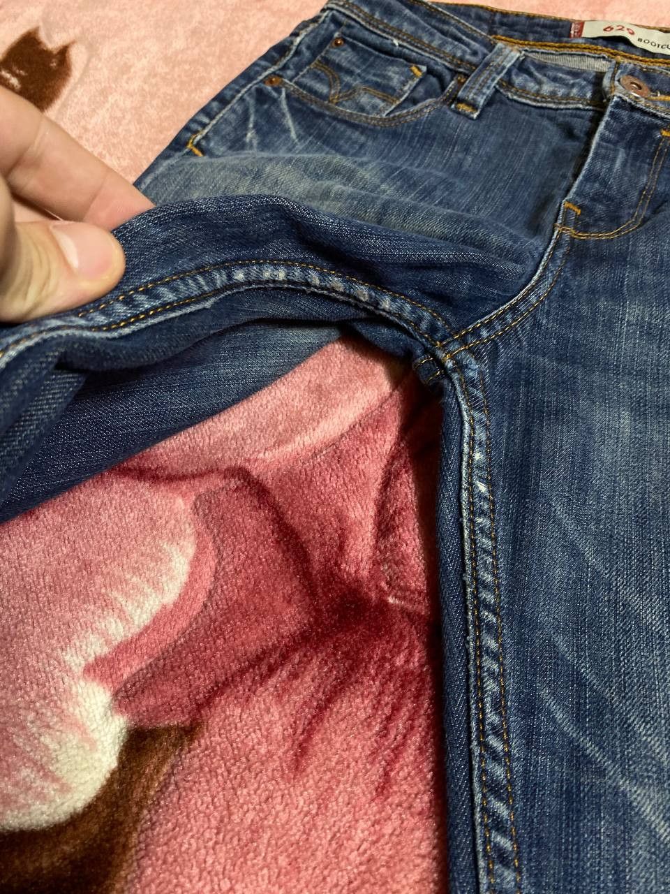 Levi's × Vintage Vintage Levis 629 Flared Faded Blue Jeans Distressed Size US 26 / EU 42 - 20 Thumbnail