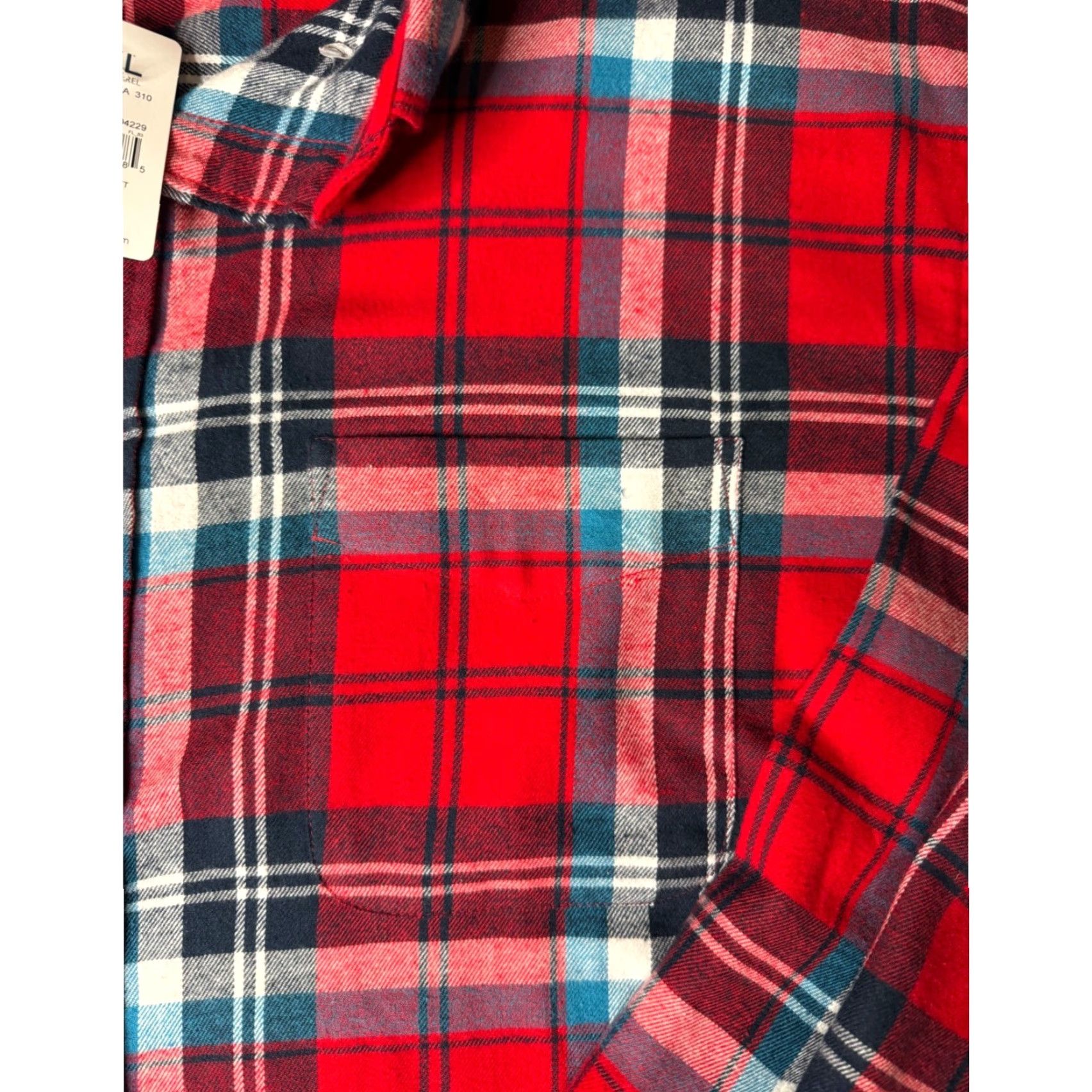 Vintage HB Flannel Shirt DXL Red Plaid Long Sleeve Button Up Casual 3XLT Size US XXL / EU 58 / 5 - 4 Thumbnail