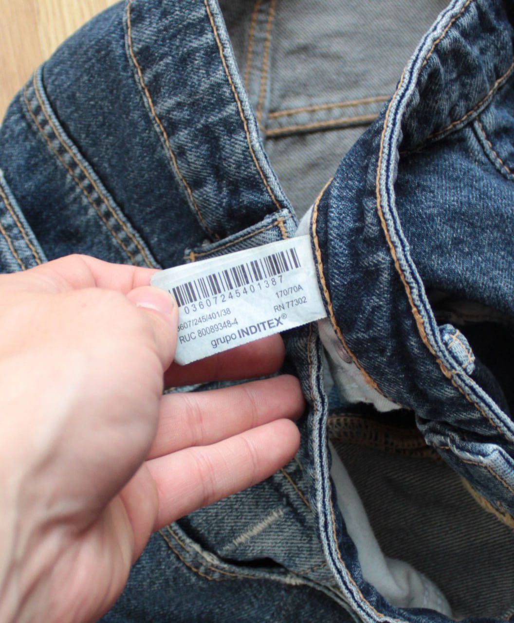 Zara 🔥 Zara Crazy Baggy Wide Denim Pants Jeans Trousers Y2K Rare Size US 31 - 6 Thumbnail