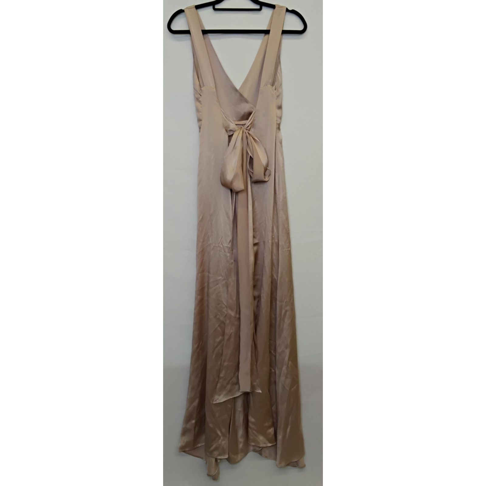 Reformation Reformation Silk Dress Women's 4 Pink Long Flowy V Neck Size S / US 4 / IT 40 - 3 Thumbnail