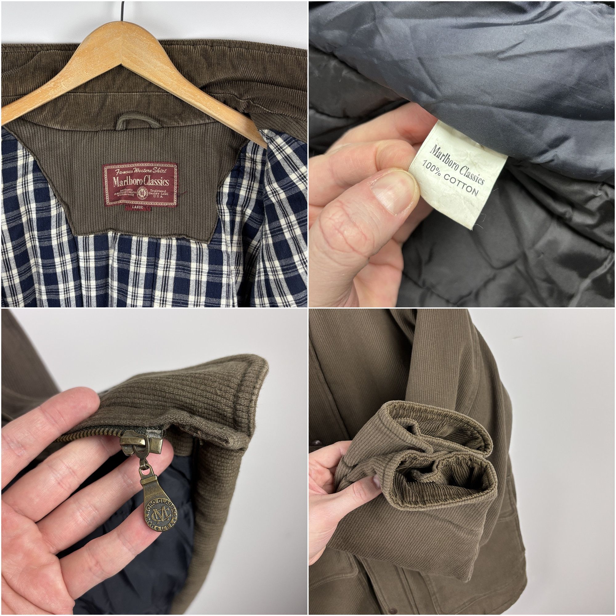 Marlboro Classics Marlboro Classics Corduroy Warm Heavy Coat Jacket Brown L Size US L / EU 52-54 / 3 - 9 Thumbnail