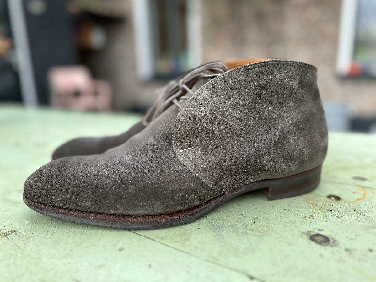 image of Saint Crispins Chukka Boots Olive Green Size 8 Is 42, Men's
