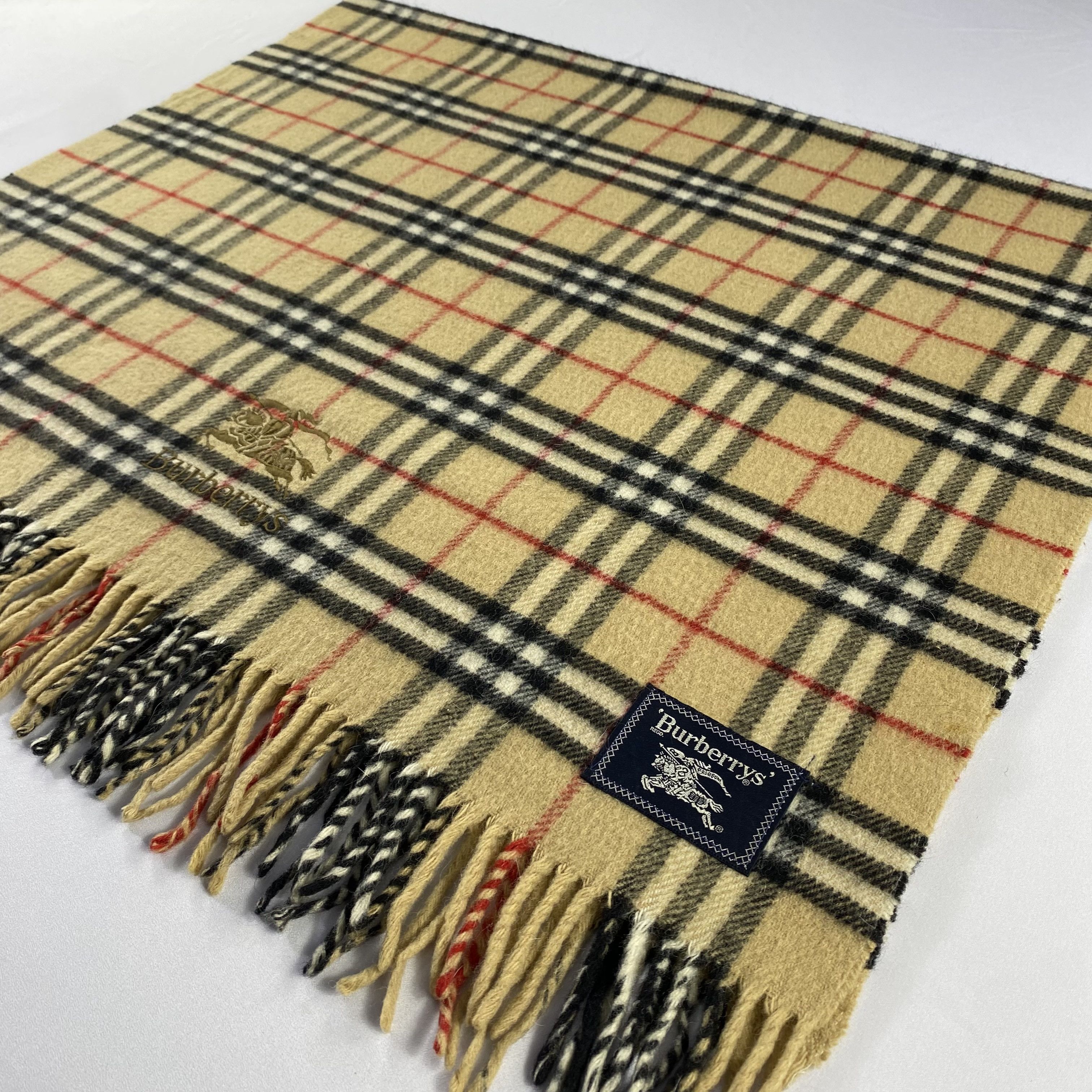 Burberry × Vintage Burberry Scarf Neck Wrap Big Size Muffler Size ONE SIZE - 2 Thumbnail