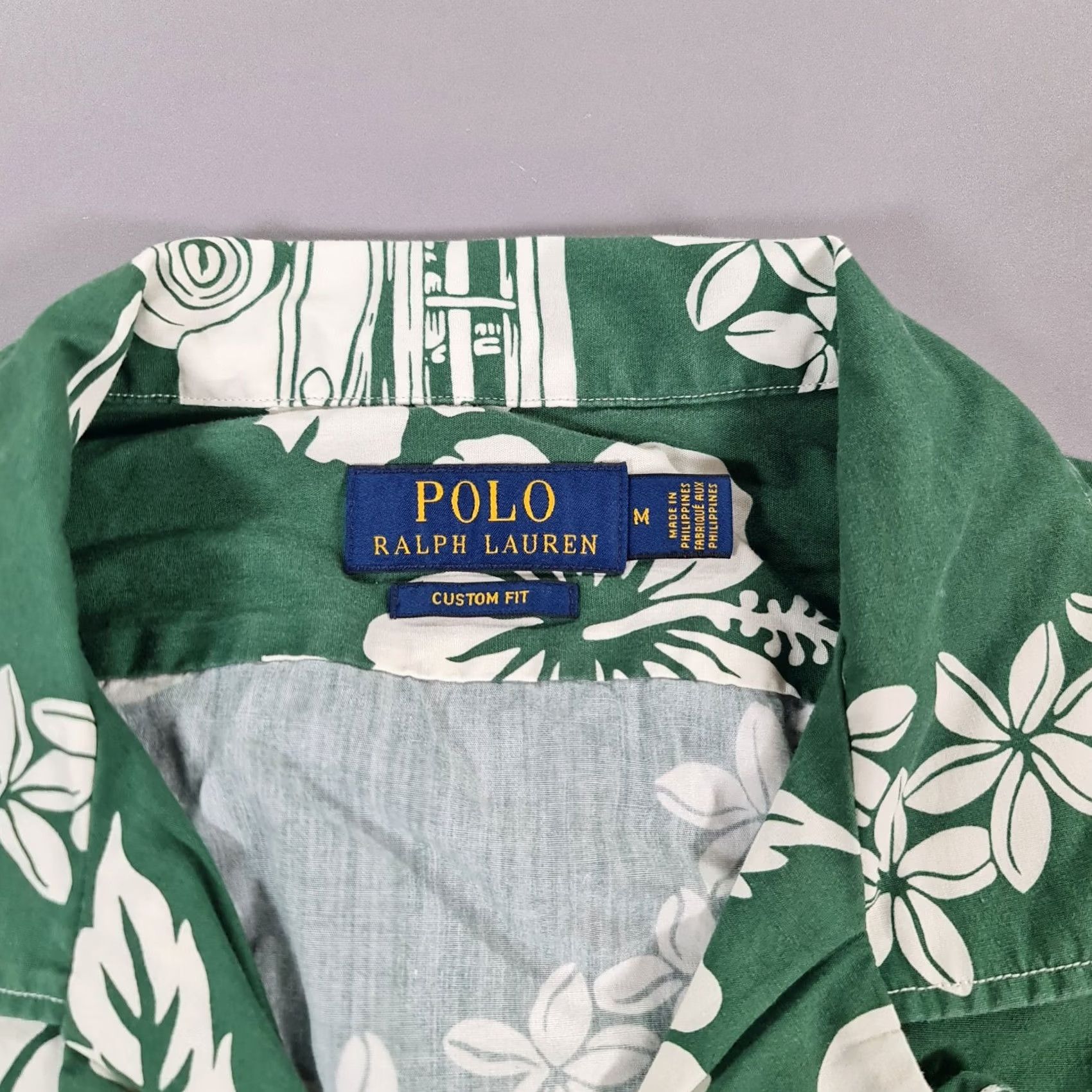 Polo Ralph Lauren Polo Ralph Lauren Shirt Green Medium Hawaiian Summer Floral Mens Spread Collar Size US M / EU 48-50 / 2 - 3 Thumbnail