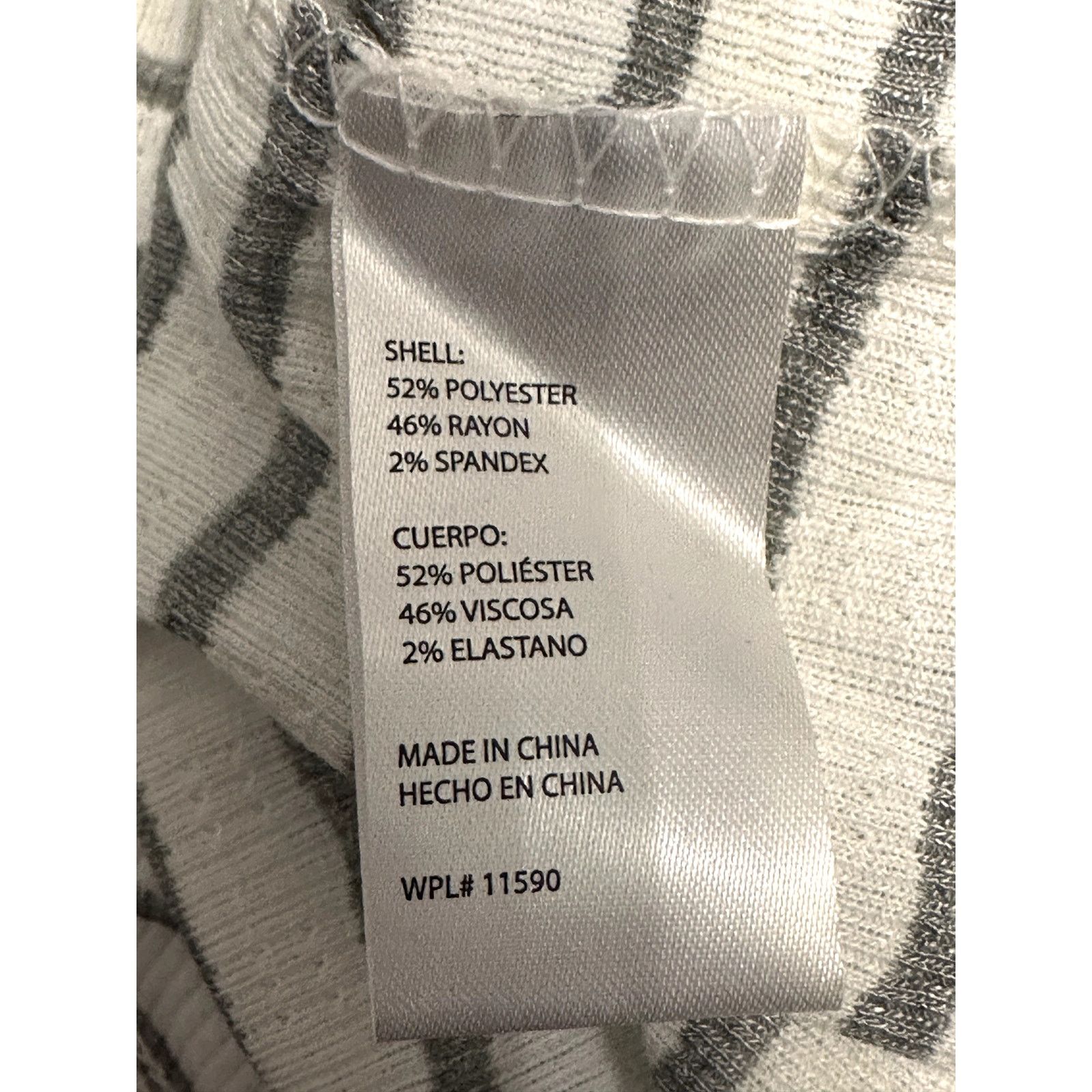 Other Weatherproof Vintage Top Striped Ribbed Gray/Cream M NWT Size M / US 6-8 / IT 42-44 - 9 Thumbnail