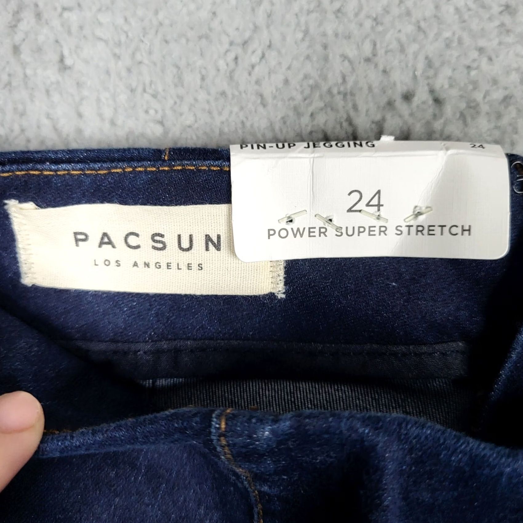 Pacsun PACSUN Women's Power super stretch PIN-UP JEGGING Betty blue Size 24 NEW Size 42" / US 20 - 2 Thumbnail