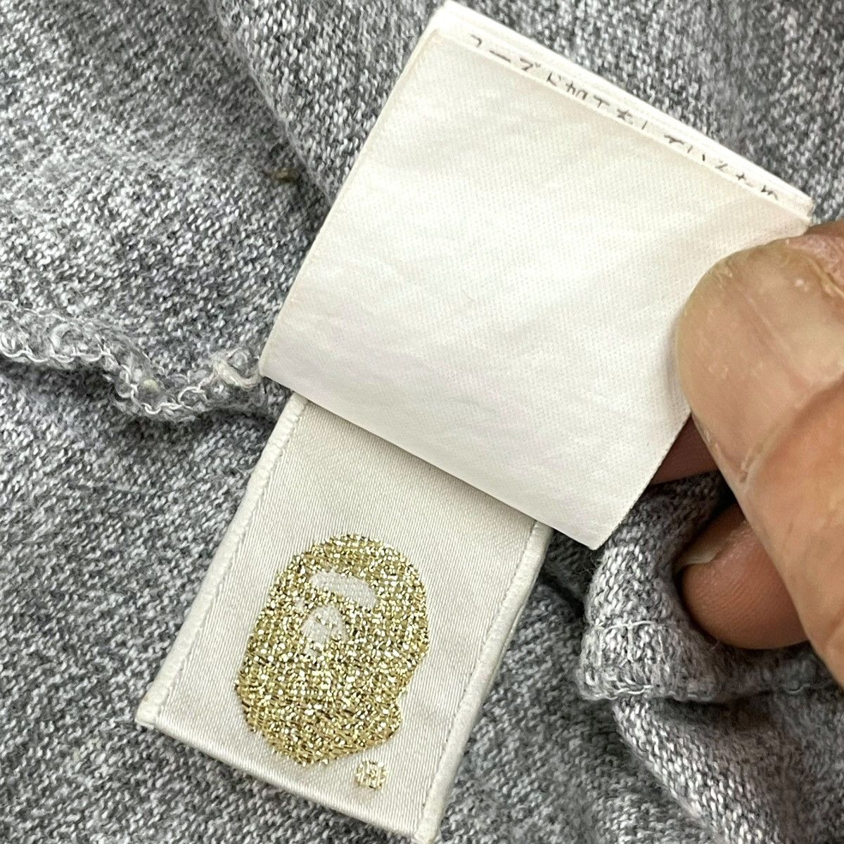Bape Bape Grey Rayon Tee Size US M / EU 48-50 / 2 - 11 Thumbnail