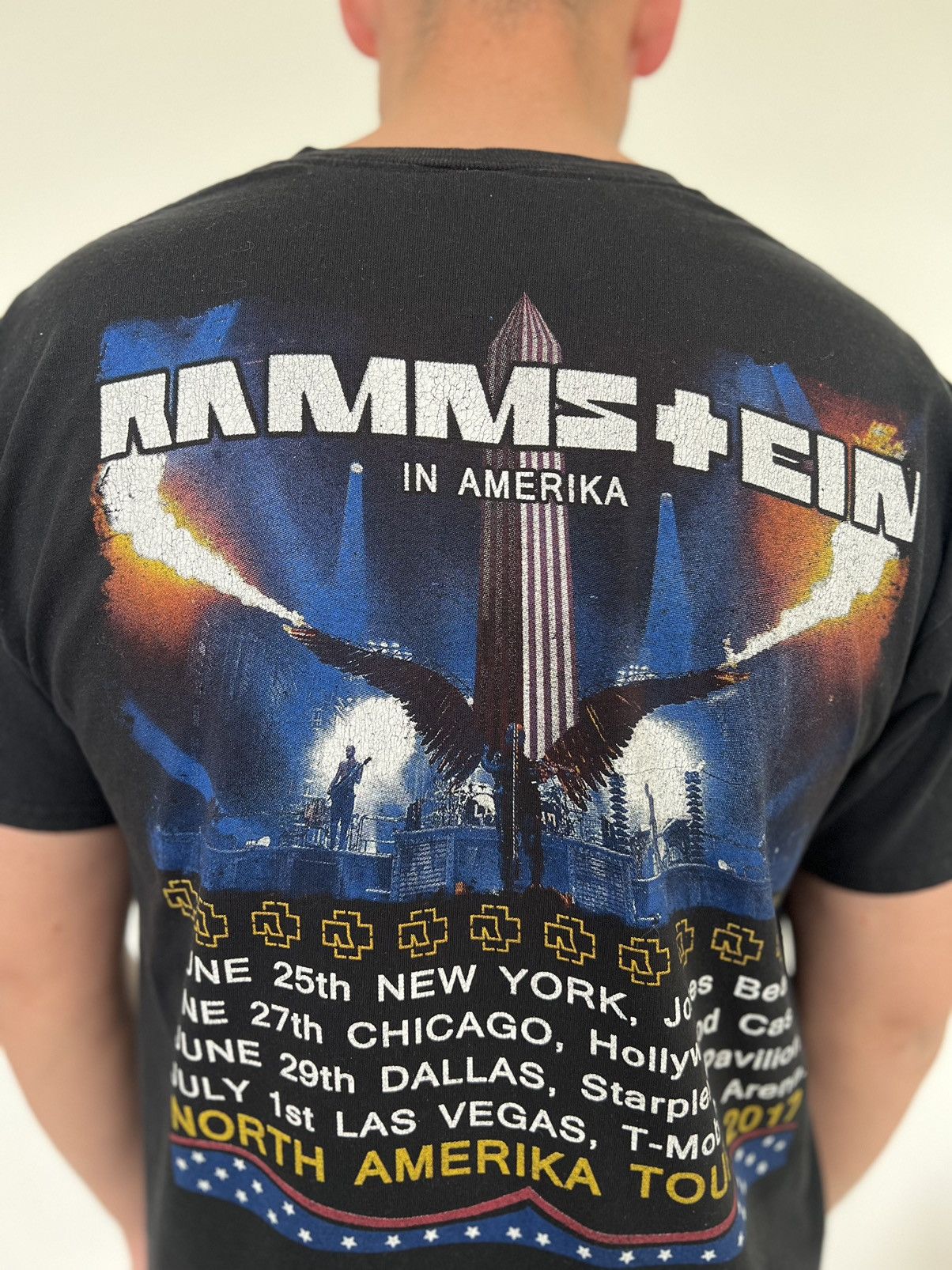 Vintage Vintage Rammstein Amerika Tour tshirt 2017 Size US L / EU 52-54 / 3 - 3 Thumbnail