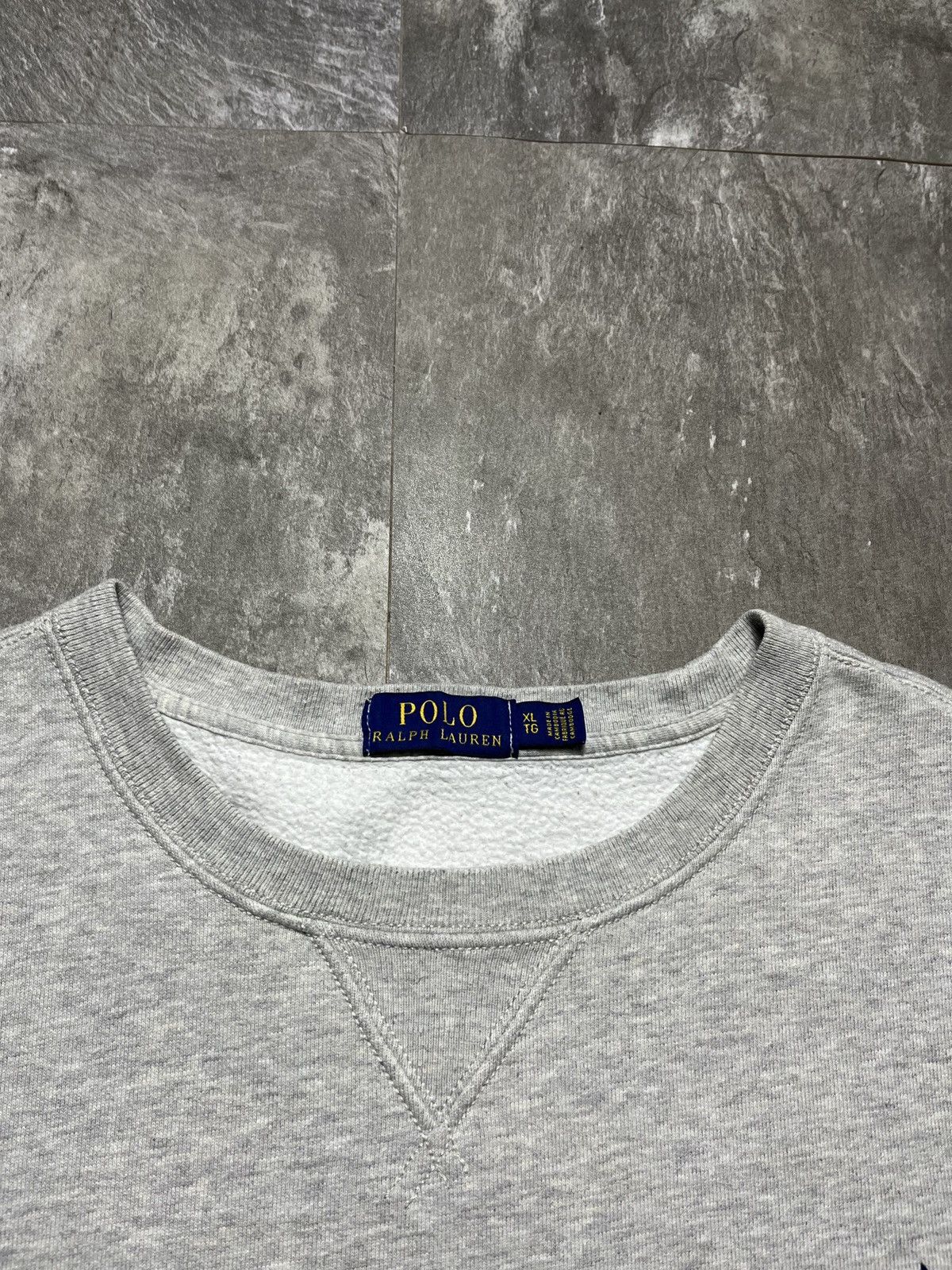 Polo Ralph Lauren Polo Ralph Lauren Gray Sweatshirt Crewneck Pony Logo Size XL Size US XL / EU 56 / 4 - 4 Thumbnail