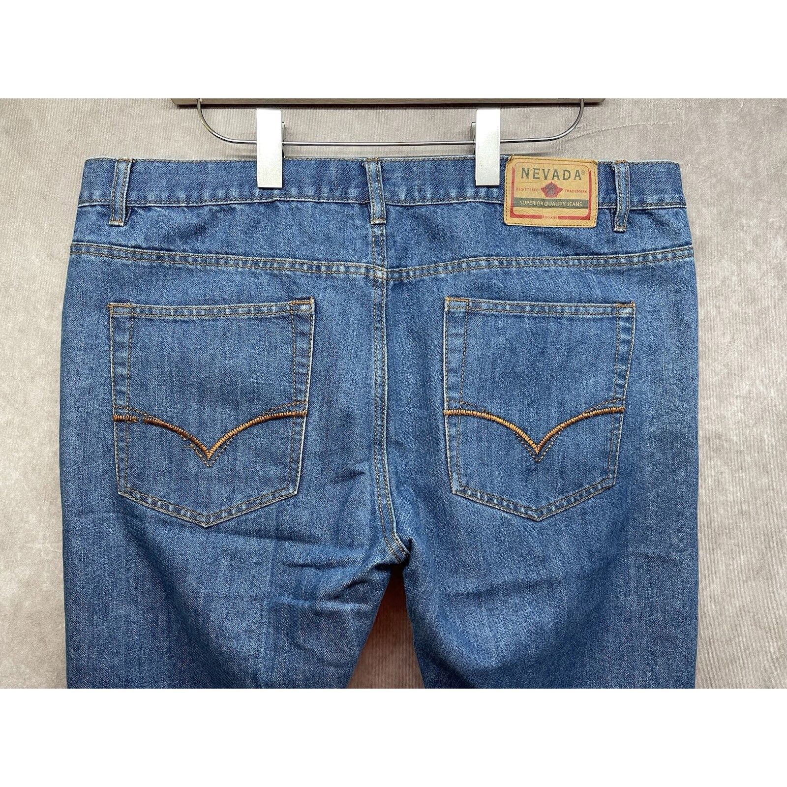 Other VTG Nevada Superior Quality Jeans Straight Fit Denim Blue Je Size US 40 / EU 56 - 8 Thumbnail