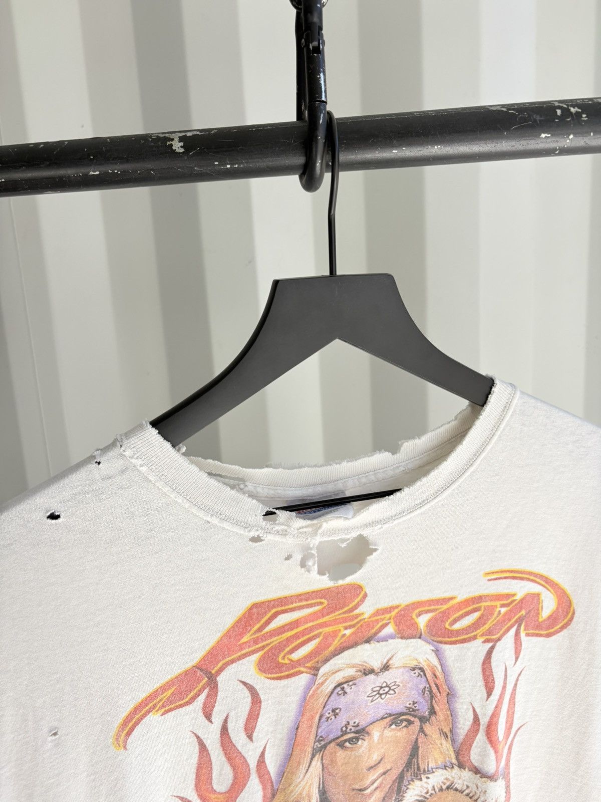 Band Tees Vintage Poison Shirt Faded Thrashed Distressed Grunge Band Size US L / EU 52-54 / 3 - 6 Thumbnail