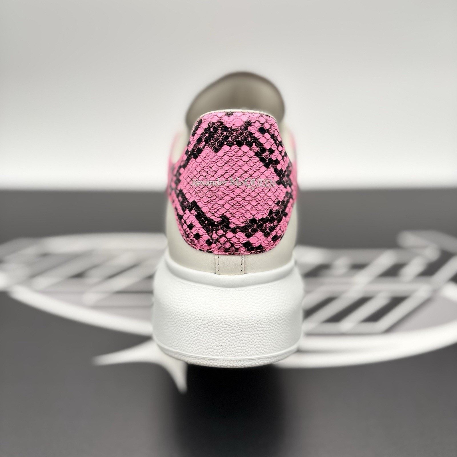 Alexander McQueen Alexander McQueen ' White, Pink Snake Print ' | GREAT COND! Size US 8 / EU 41 - 12 Thumbnail