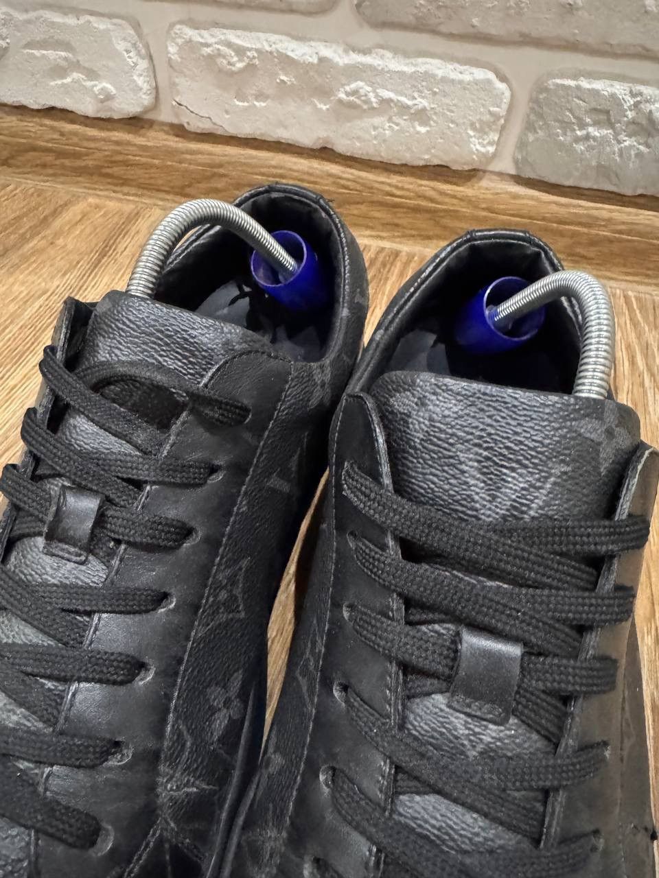 Louis Vuitton Louis Vuitton Match Up Black Monogram Canvas Sneakers Size Size US 6.5 / EU 39-40 - 8 Thumbnail