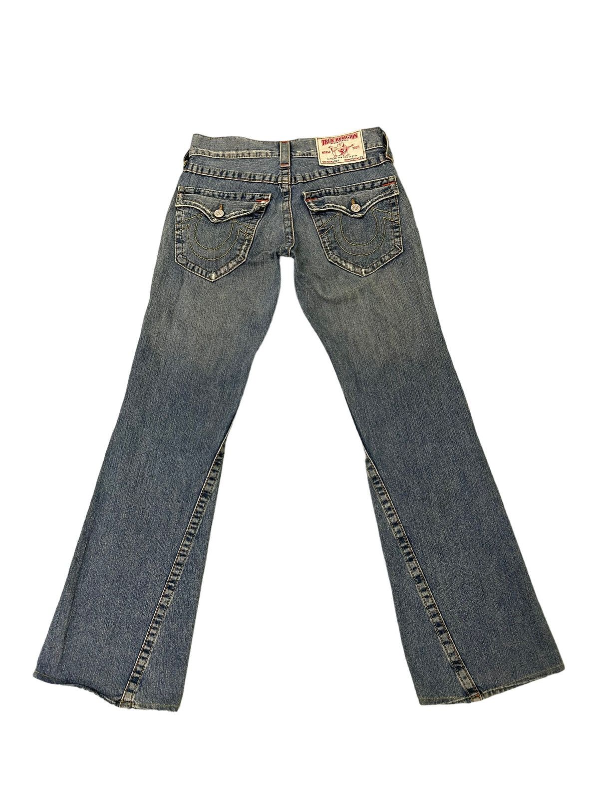 Japanese Brand Flare Jeans True Religion USA Distress Boot Cut 8🟦2 Size US 30 / EU 46 - 11 Thumbnail