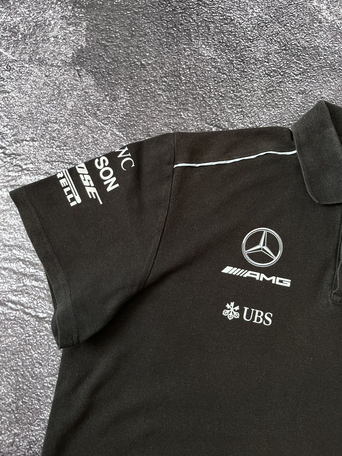 Mercedes-Benz Vintage Mercedes Benz Petronas Racing Polo T Shirt Rugby F1 Size US L / EU 52-54 / 3 - 3 Thumbnail