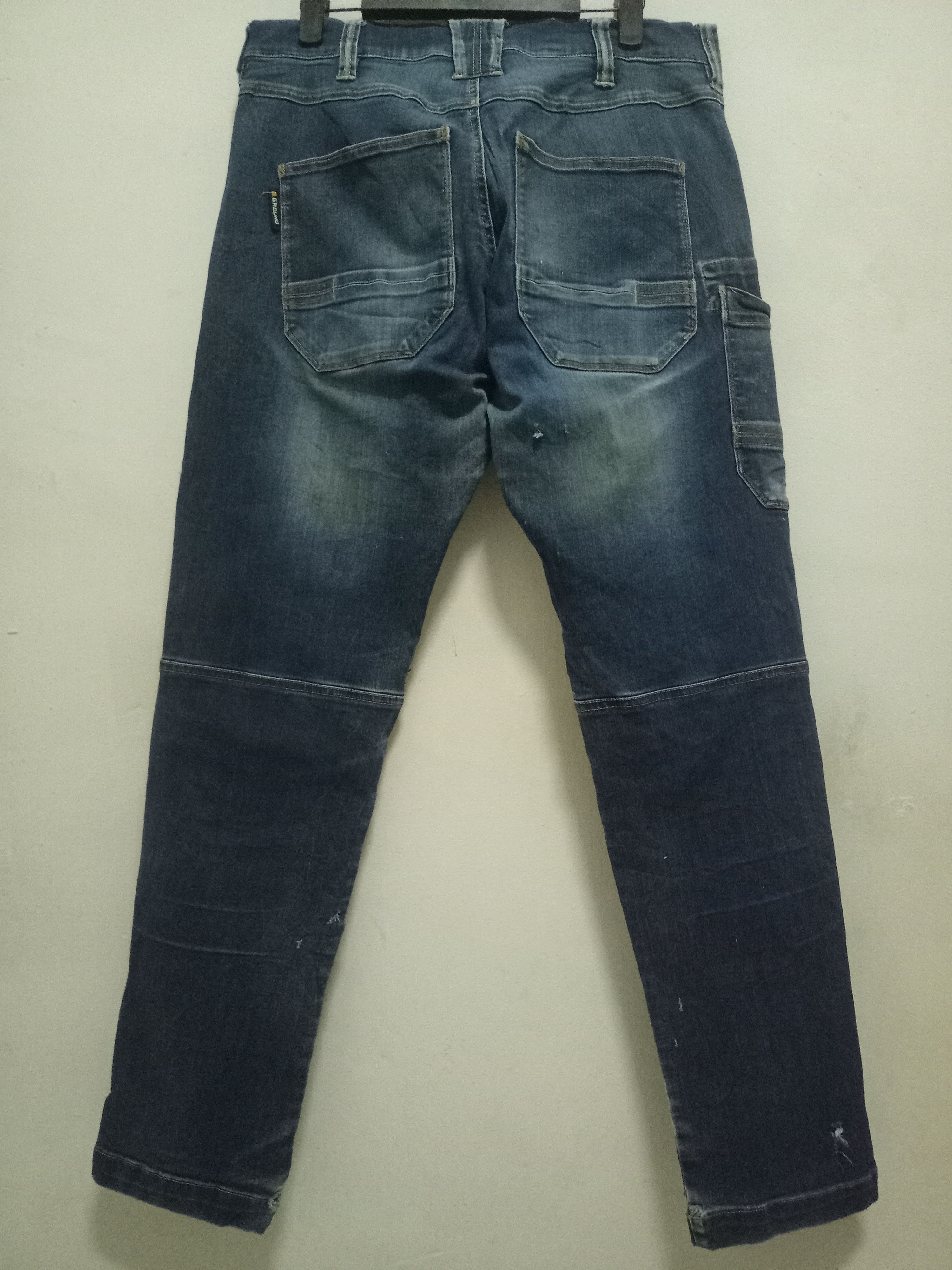 Japanese Brand Vintage Japanese Brand Blue Wash Distressed Cargo Pants Size US 32 / EU 48 - 2 Thumbnail