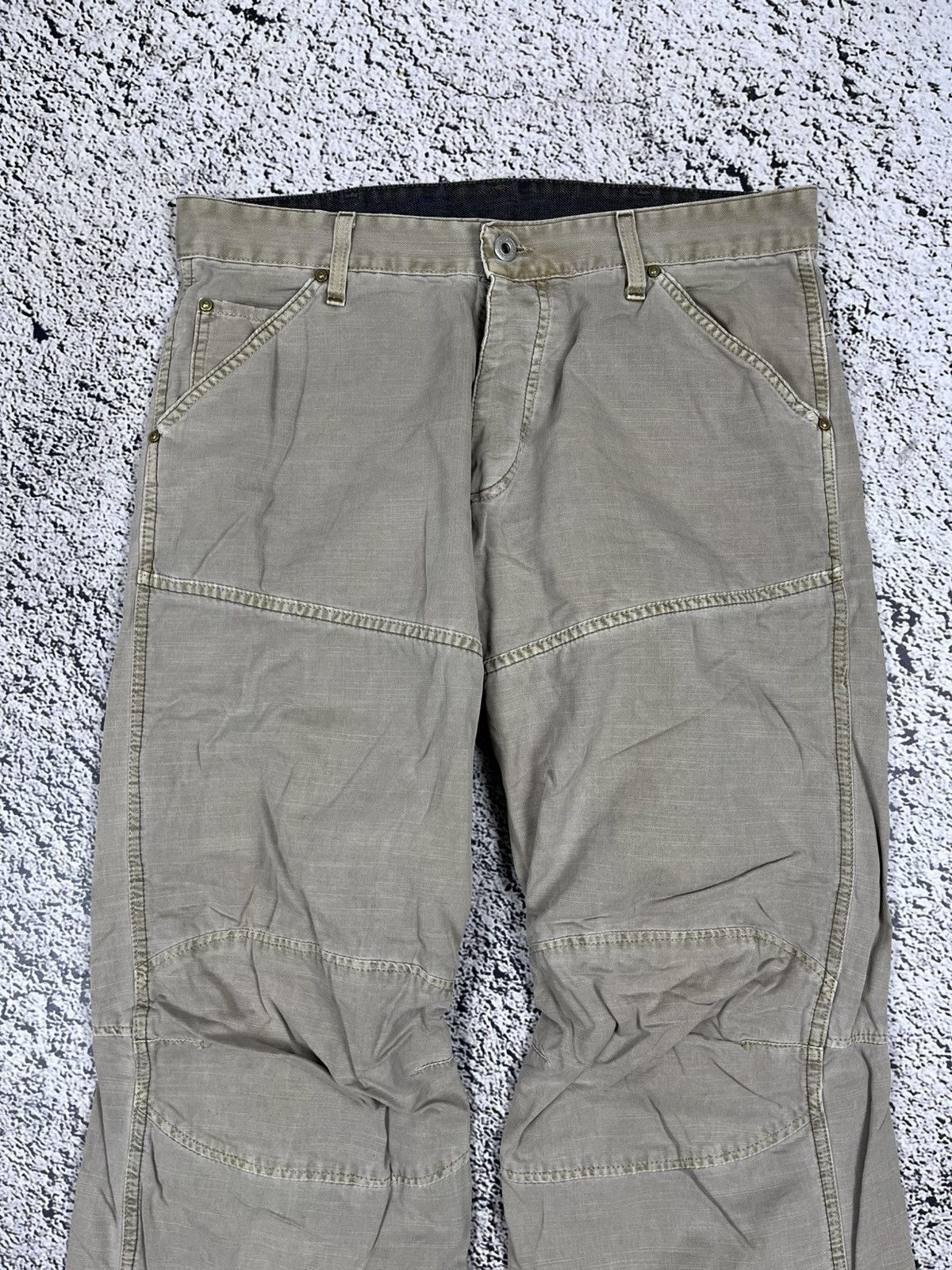 G-Star Vintage G-STAR Double Knee Arc Pants Spiral Baggy Goth RAW Size US 33 - 4 Thumbnail