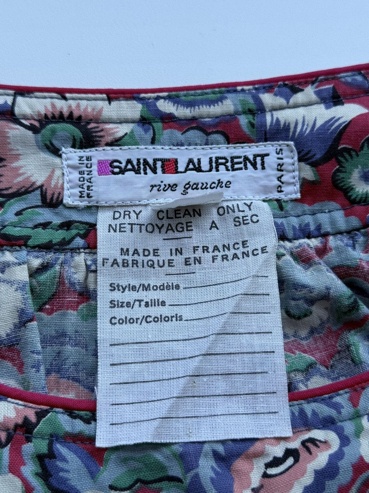 Saint Laurent Paris Vintage Saint Laurent Floral Top Size M / US 6-8 / IT 42-44 - 8 Thumbnail