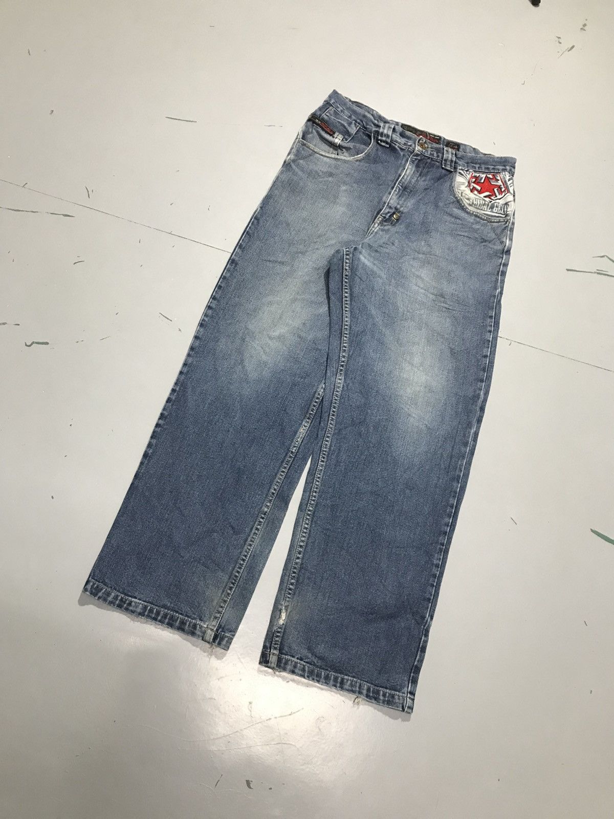 Tribal Streetwear Vintage tribal embroidered denim Size US 32 / EU 48 - 3 Thumbnail