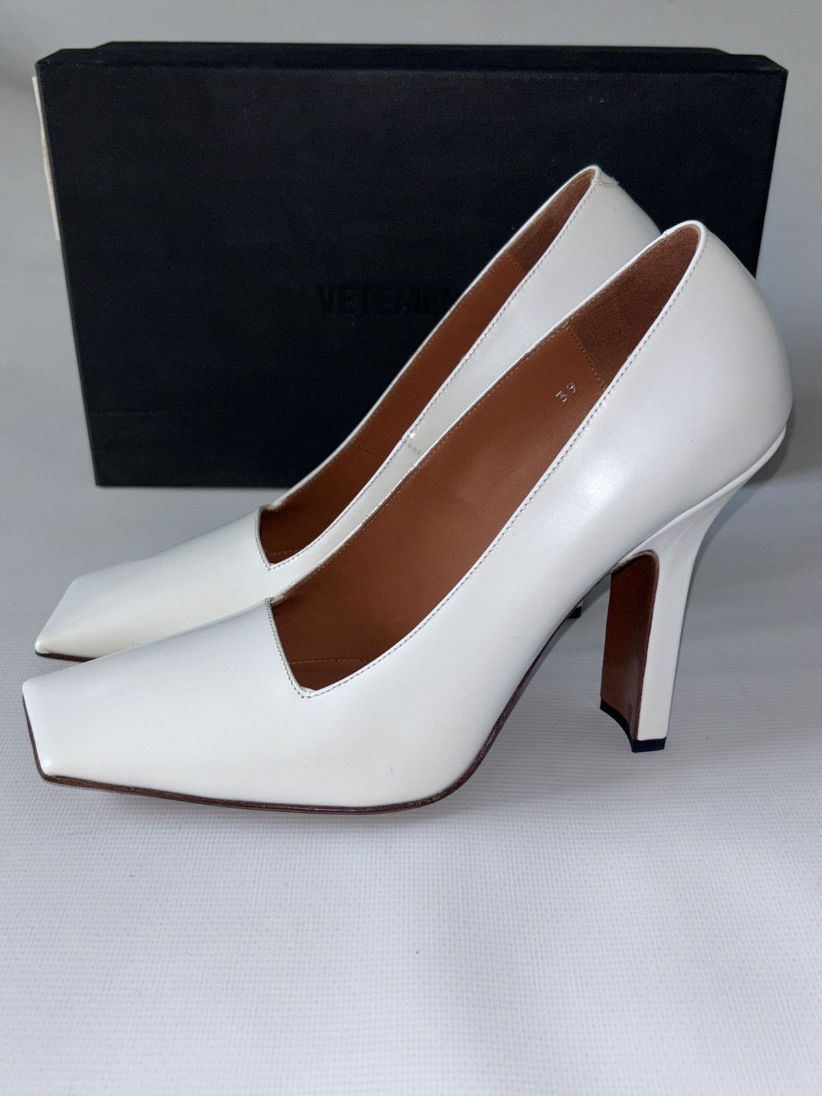 Vetements Vetements Logo leather heels Size US 9 / IT 39 - 3 Thumbnail