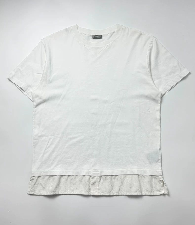 Dior Dior SS21 White Oblique Silk Hem Short Sleeve Size US XL / EU 56 / 4 - 1 Thumbnail