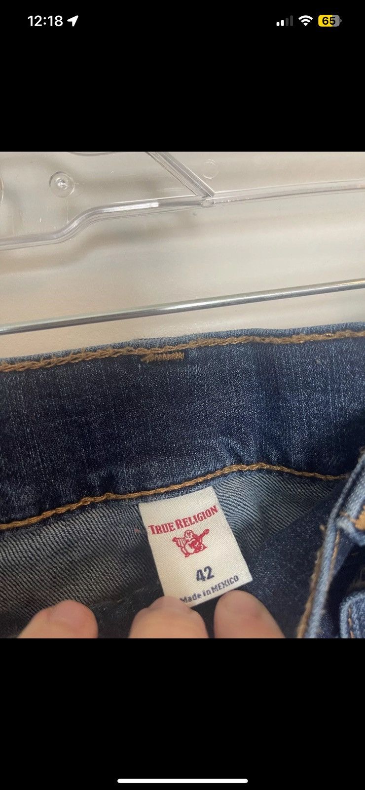 True Religion True Religion Ricky Jeans Sz42 Mens Flap Pockets Size US 42 / EU 58 - 3 Thumbnail