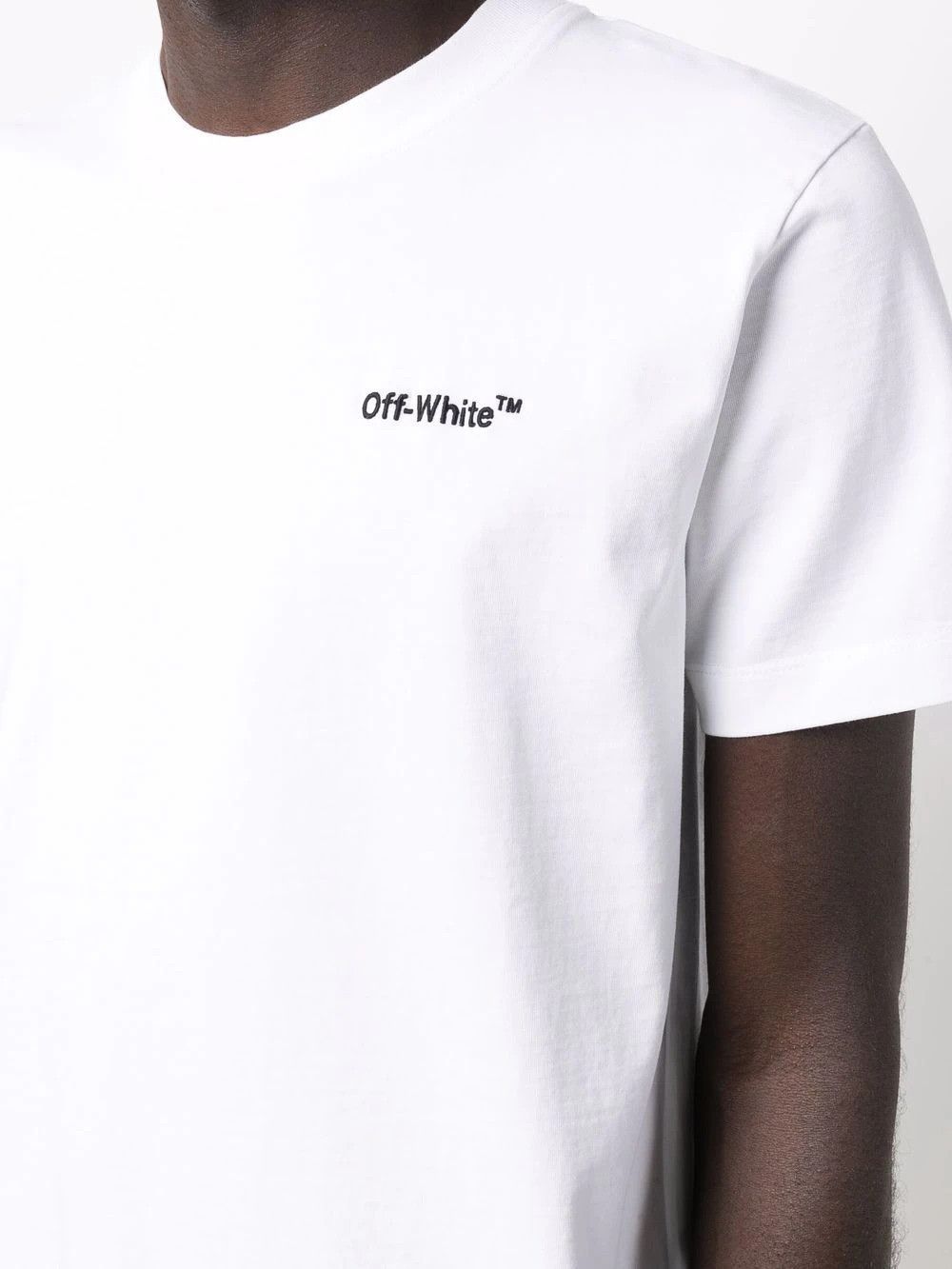 Off-White o1gr1nt0425 For All Slim S/S T-Shirt in White Size US XXL / EU 58 / 5 - 3 Thumbnail