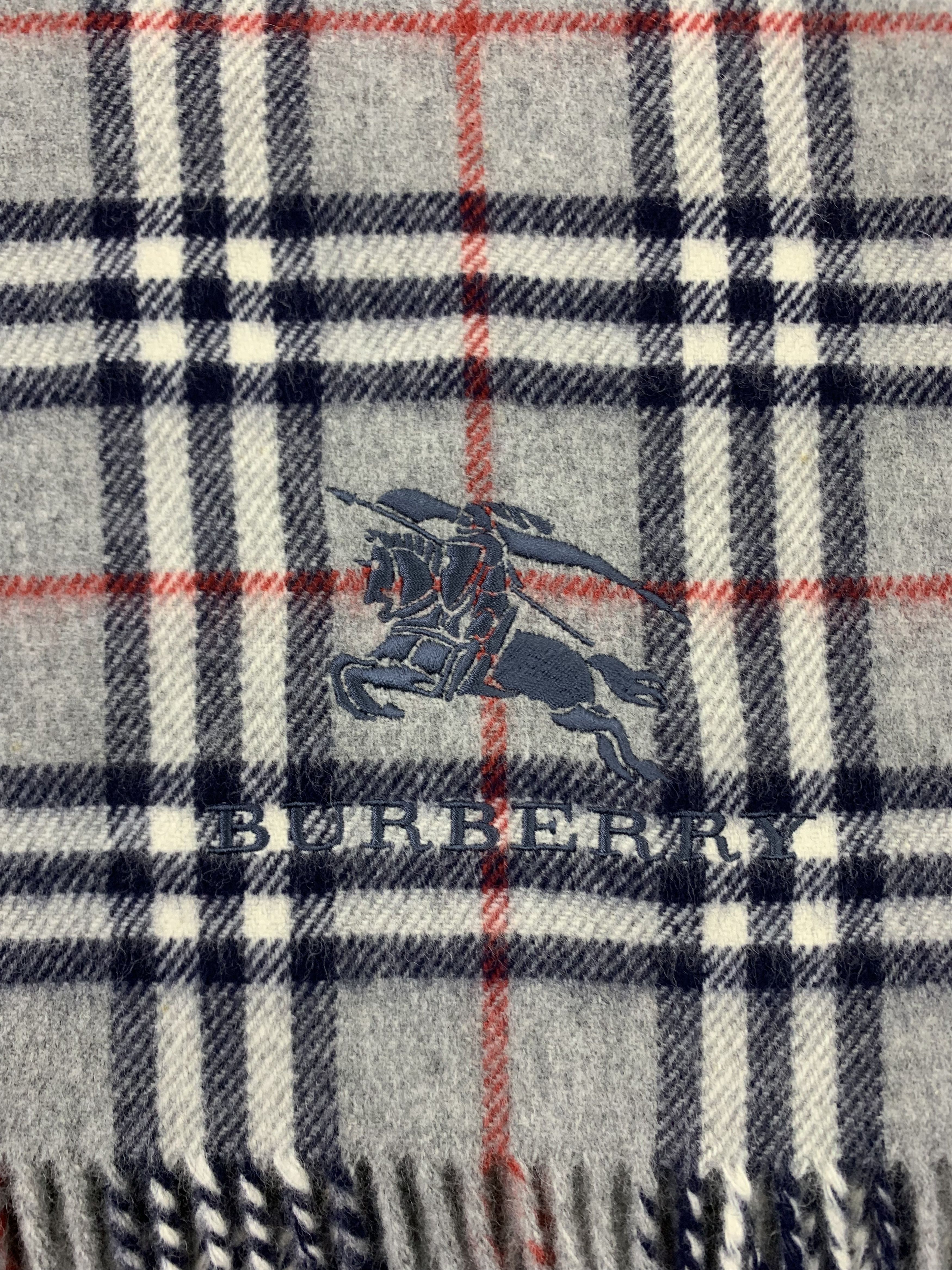 Burberry Burberry Scarf Wool Muffler Neck Wrap BL9304 Size ONE SIZE - 5 Thumbnail