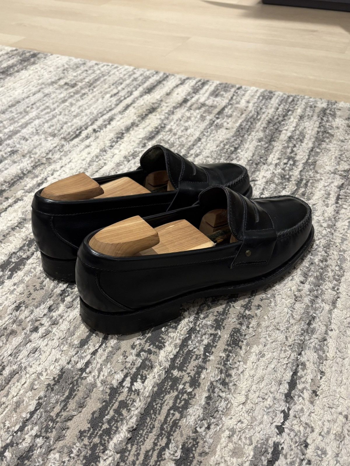Polo Ralph Lauren Vintage Polo Ralph Lauren Black Penny Loafer Made in USA Size US 9 / EU 42 - 2 Thumbnail