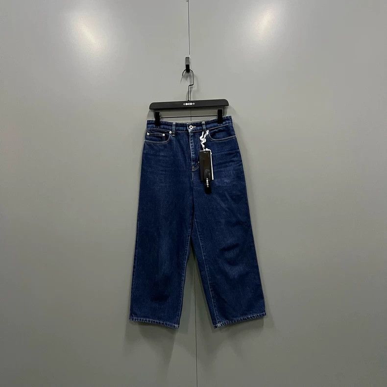 Kenzo KENZO Blue denim wide-leg pants Size 27" / US 4 / IT 40 - 1 Thumbnail