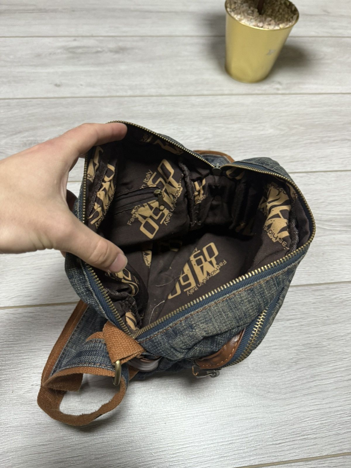 Miss Sixty Miss 60 sixty denim jacket shoulder crossbody big logo Size ONE SIZE - 8 Thumbnail