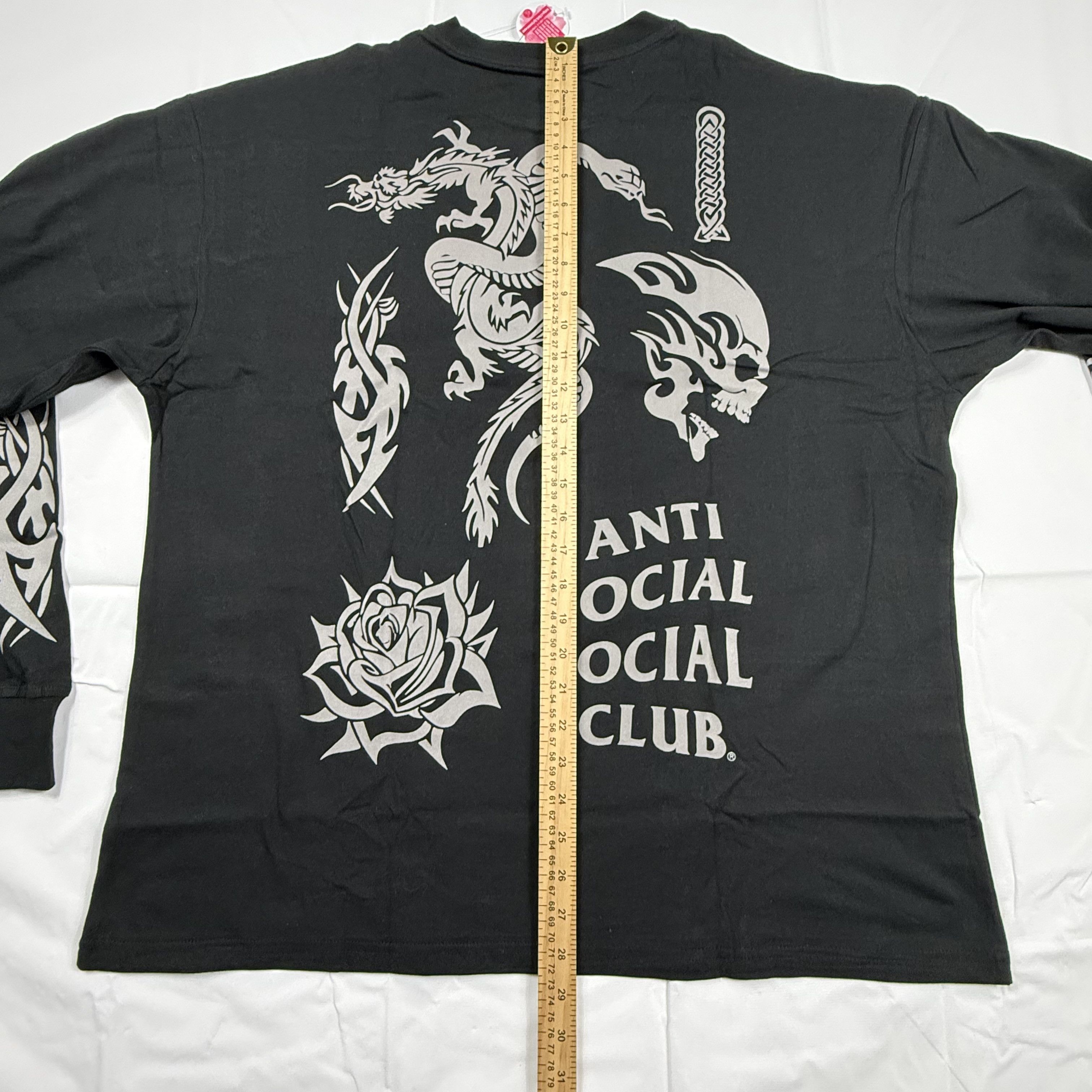 Anti Social Social Club Anti Social Social Club Black Tribal Graphic Long Sleeve Size US XL / EU 56 / 4 - 8 Thumbnail