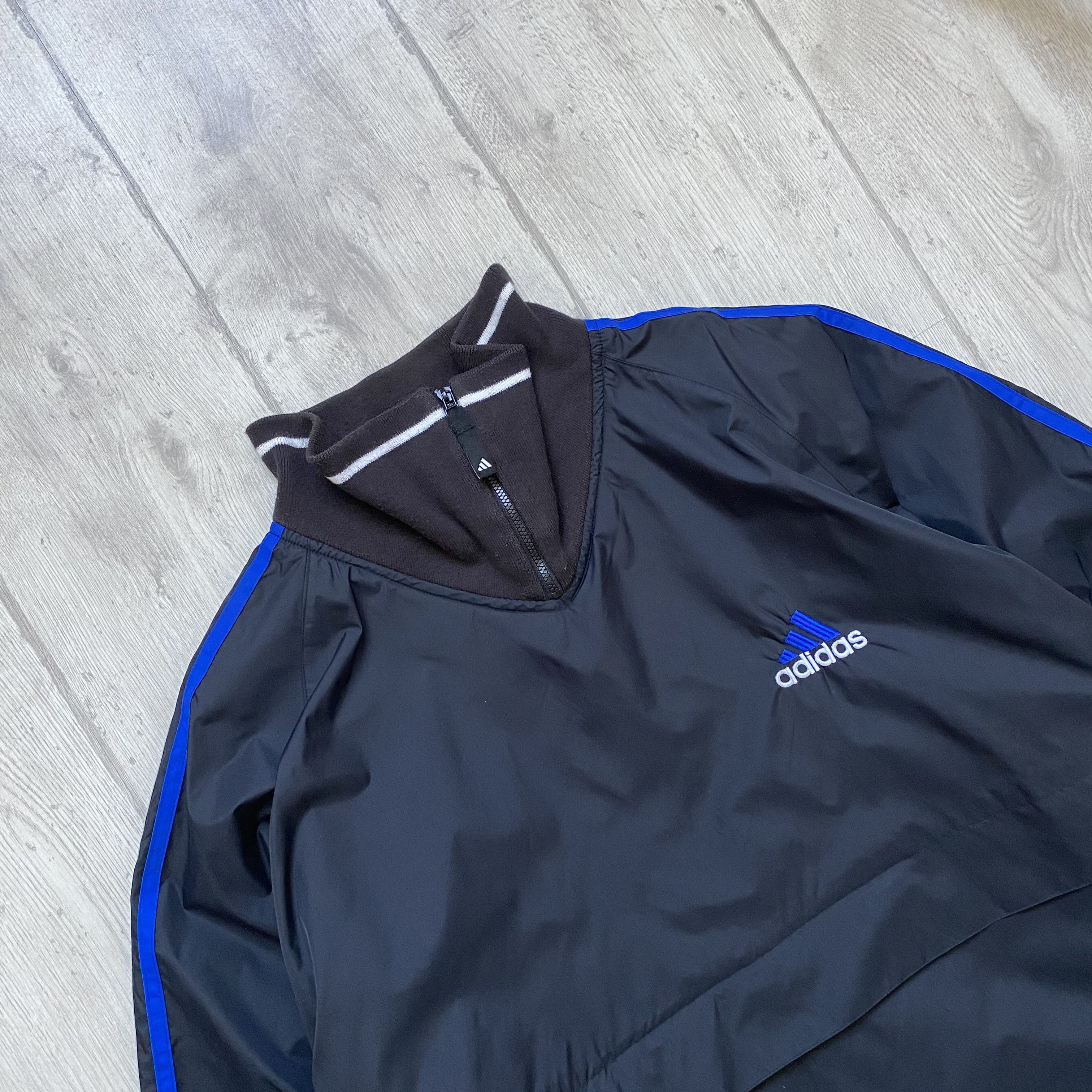 Adidas Vintage 90s Adidas nylon boxy jacket anorak Fleece lining Size US L / EU 52-54 / 3 - 2 Thumbnail