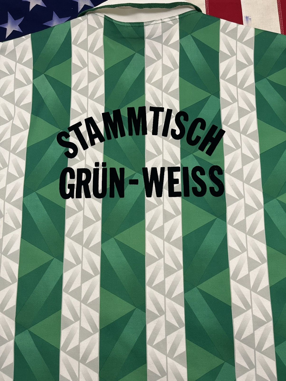 Lotto Sport Vng 90 Lotto Rapid Wien Stammtisch Grün Weiss Soccer Jersey Size US XL / EU 56 / 4 - 8 Thumbnail