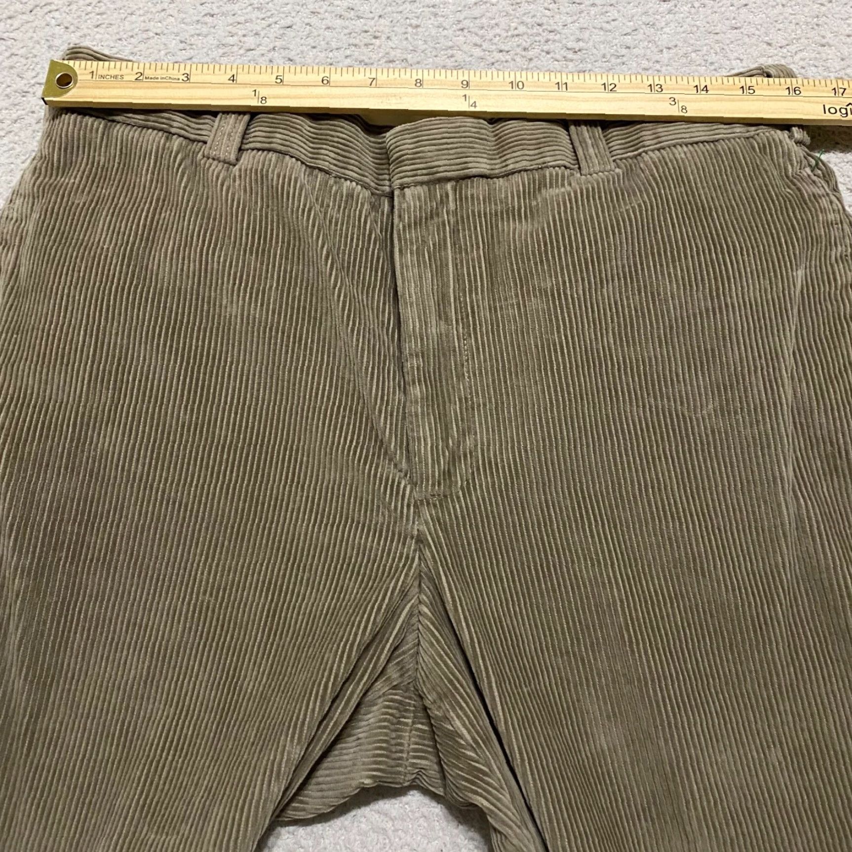 Vintage L.L. Bean Mens Pants 34 Solid Brown Corduroy Inseam 31" High Rise Straight Leg Pants Regular Rise Size US 32 / EU 48 - 5 Thumbnail