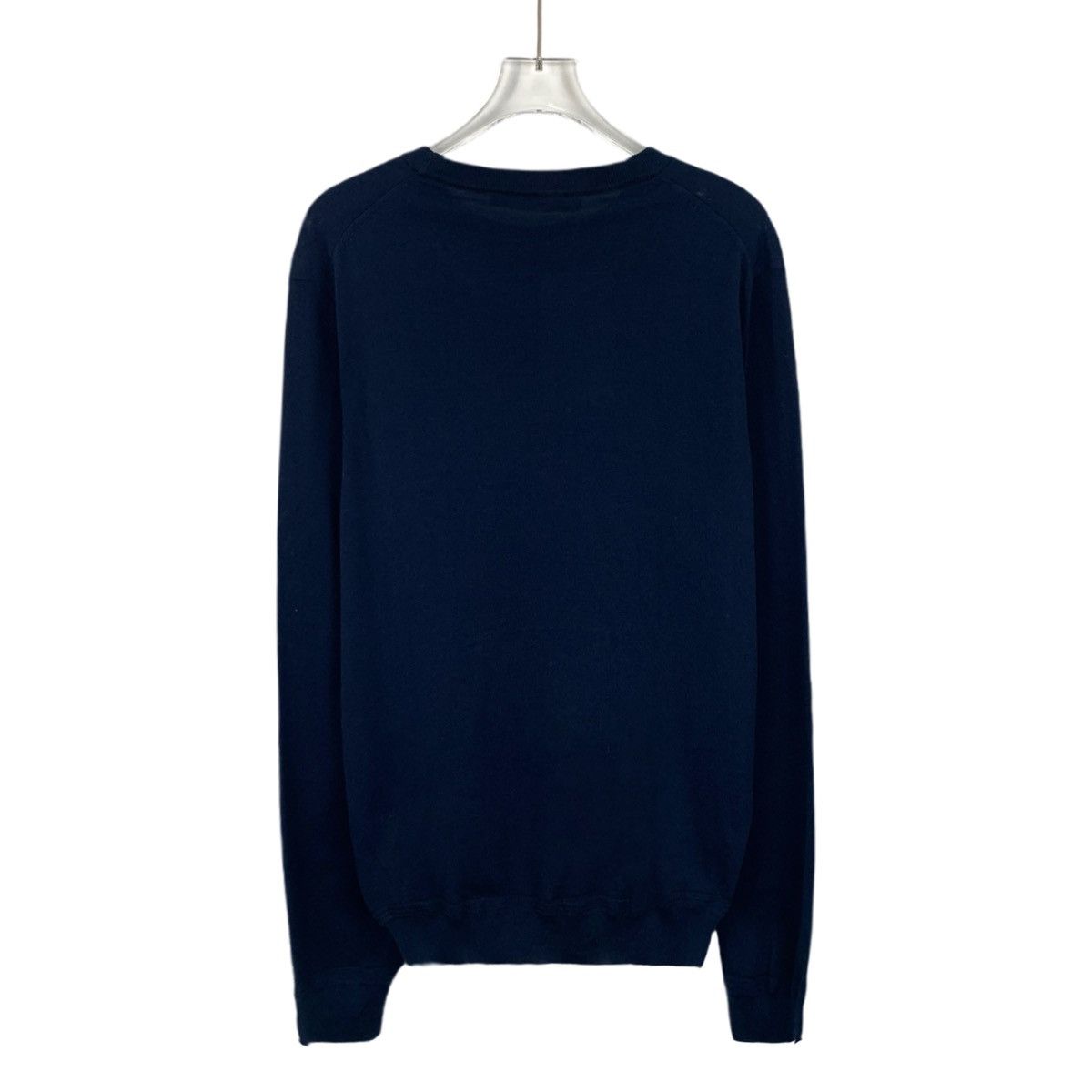 Louis Vuitton Louis Vuitton Navy Logo Embroidered Cotton Knit Size US M / EU 48-50 / 2 - 2 Thumbnail