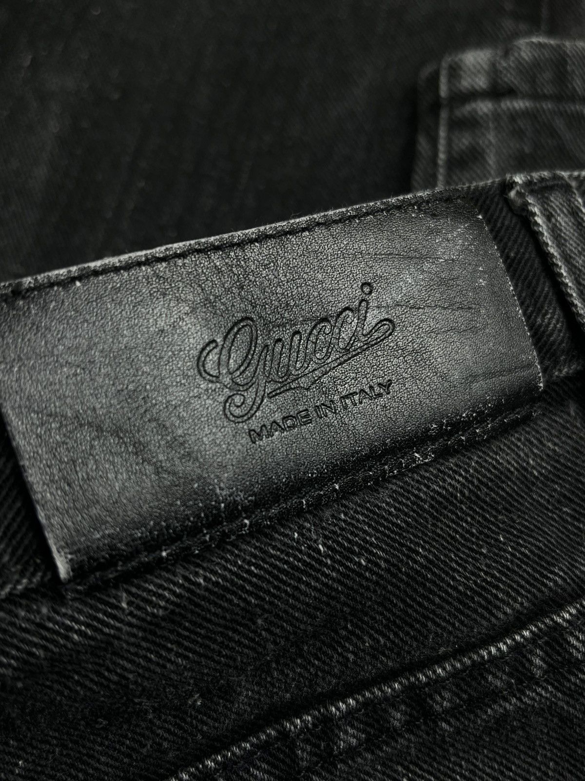 Gucci Gucci Tom Ford Leather Patch Slim Leg Denim Jeans Size US 30 / EU 46 - 5 Thumbnail