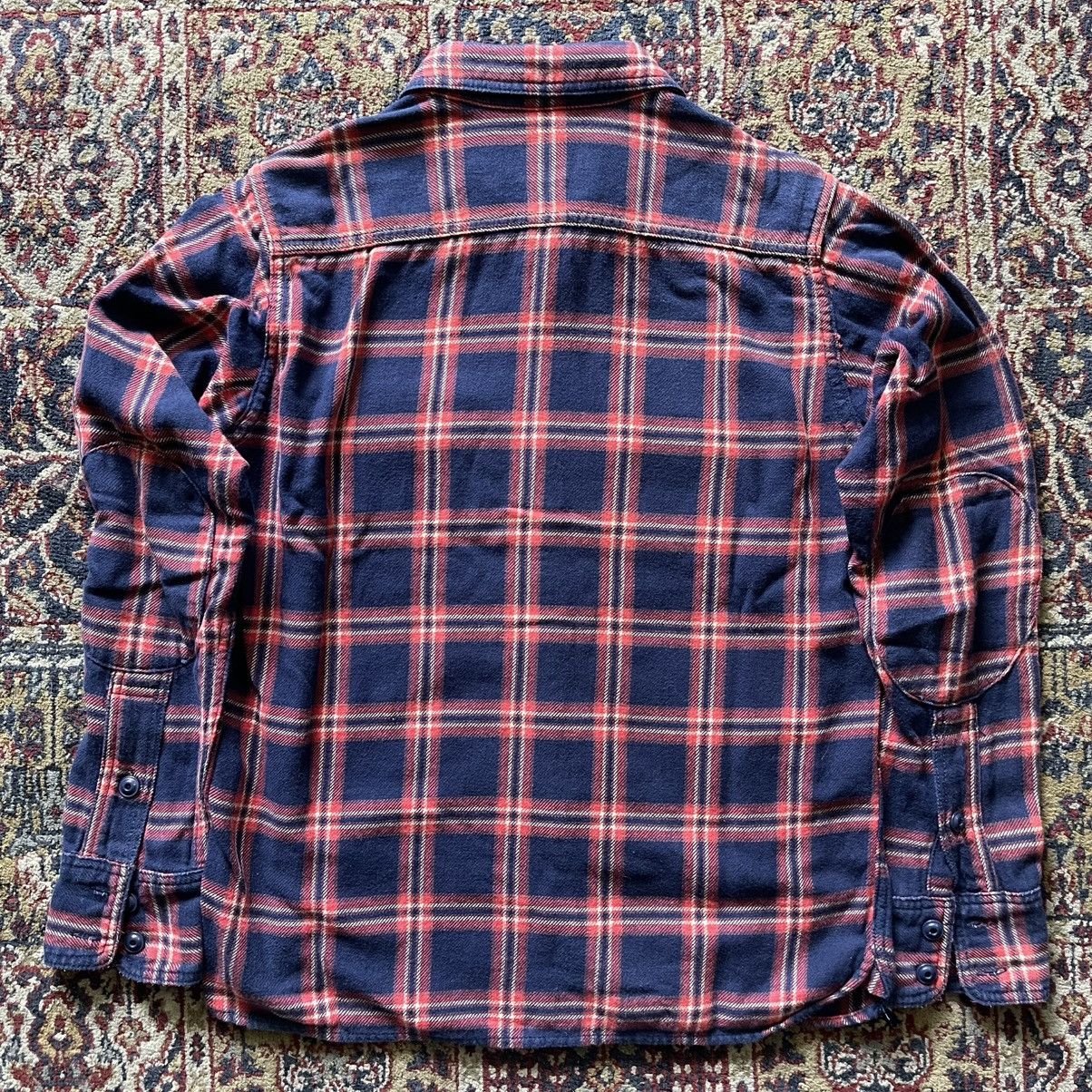 Japanese Brand Momotaro Japan medium-weight flannel shirt blue size 38 Size US S / EU 44-46 / 1 - 8 Thumbnail