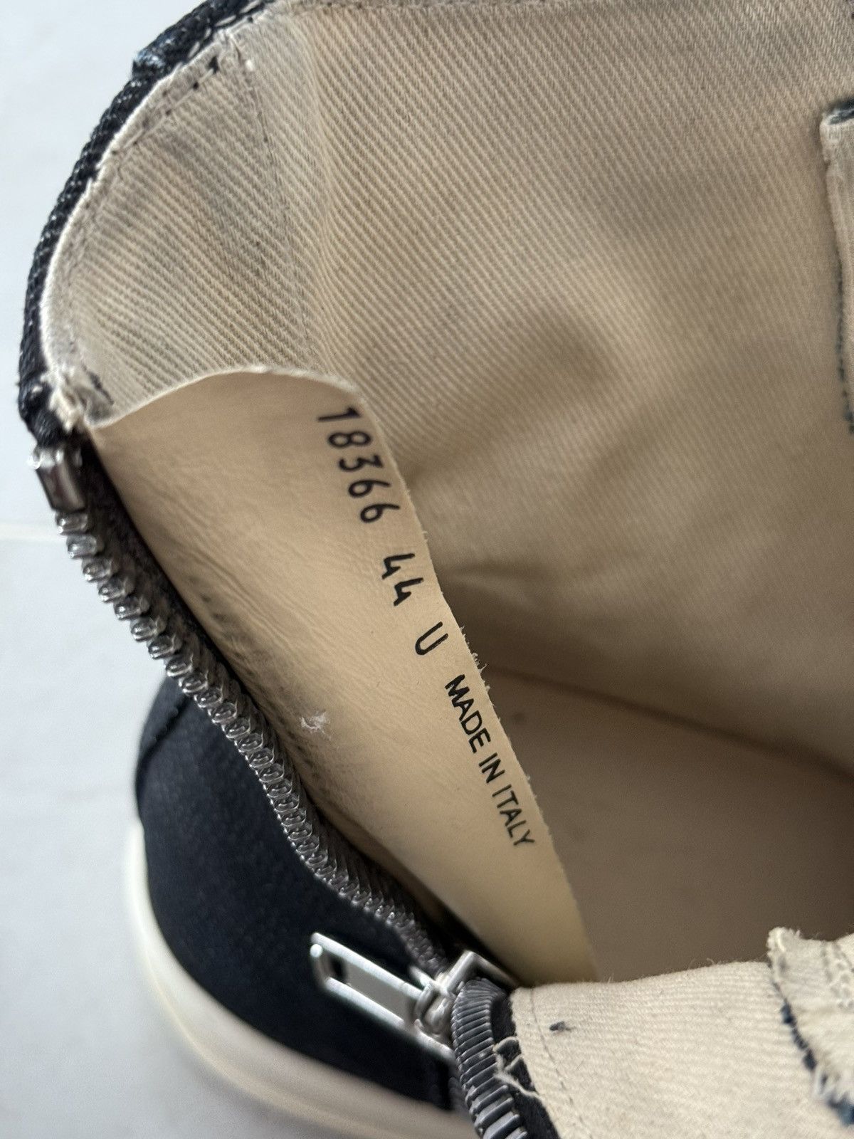 Rick Owens Drkshdw Rick Owens Drkshdw „So Cunt“ Hightop Ramones Sz.44 Size US 11 / EU 44 - 6 Thumbnail