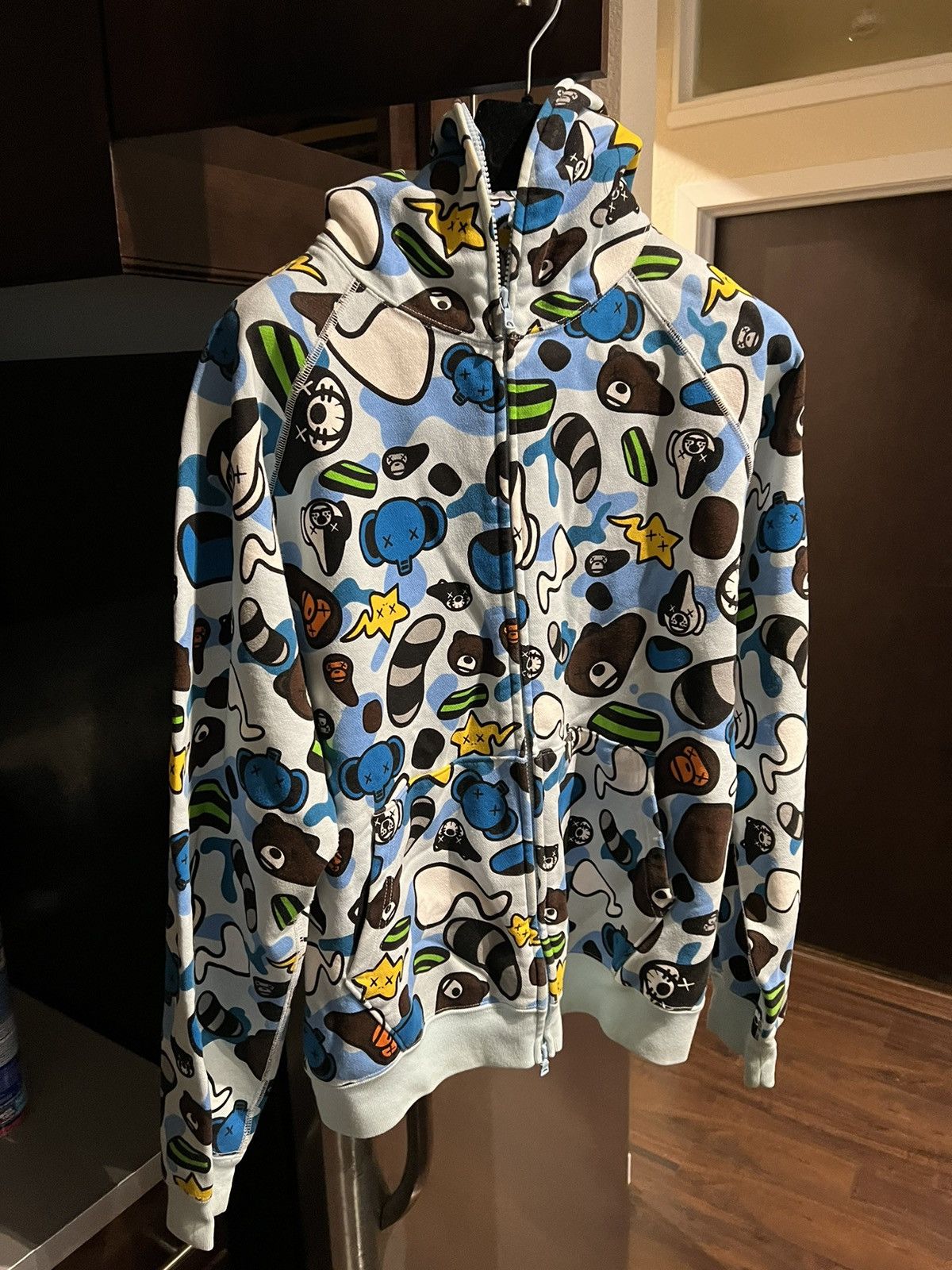 Kaws x bape hoodie online