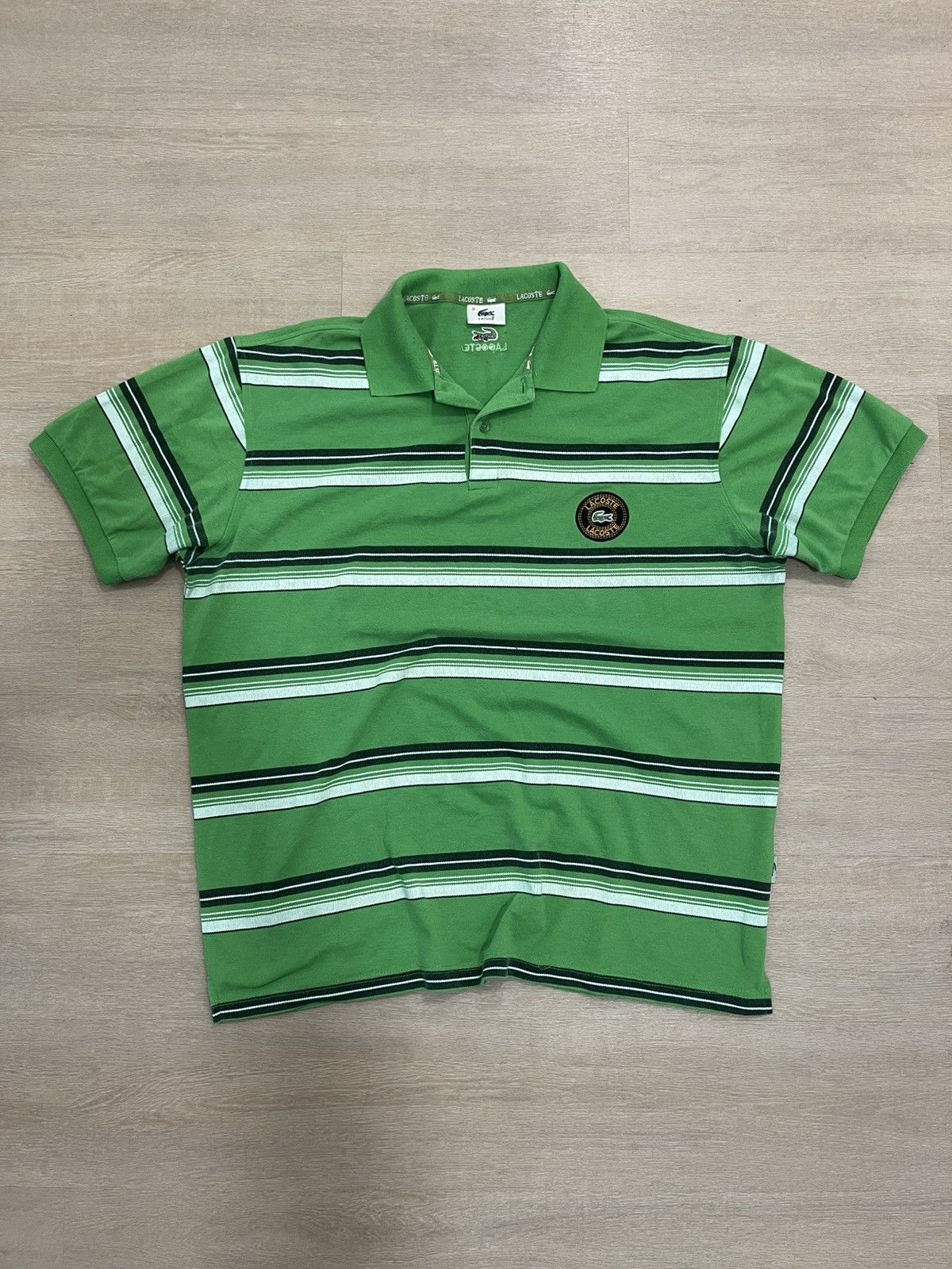 Lacoste Lacoste Striped Polo Shirt 2XL Size US XXL / EU 58 / 5 - 2 Thumbnail
