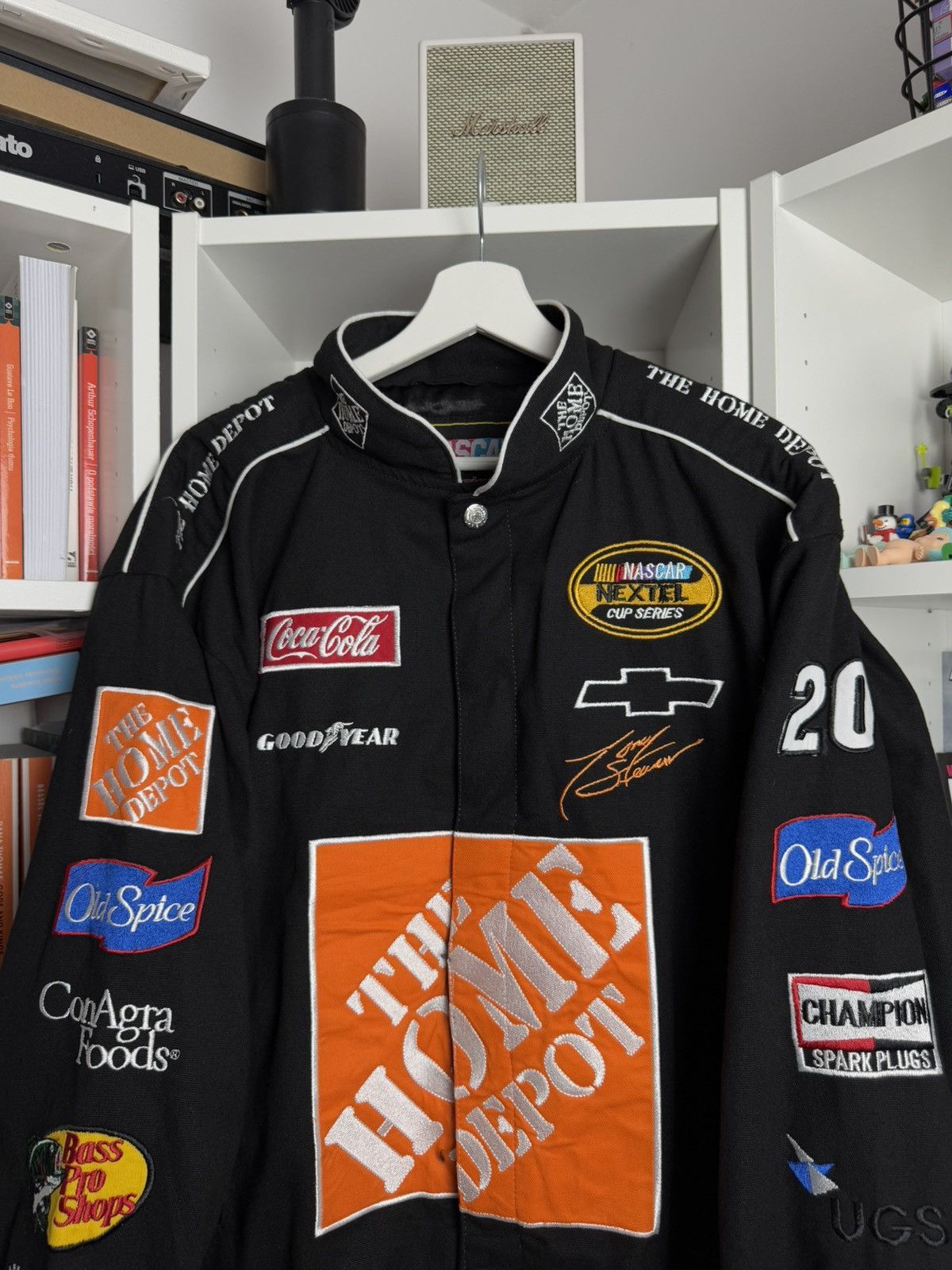 NASCAR Vintage 90s Nascar by JH Design moto racing biker jacket Size US L / EU 52-54 / 3 - 5 Thumbnail