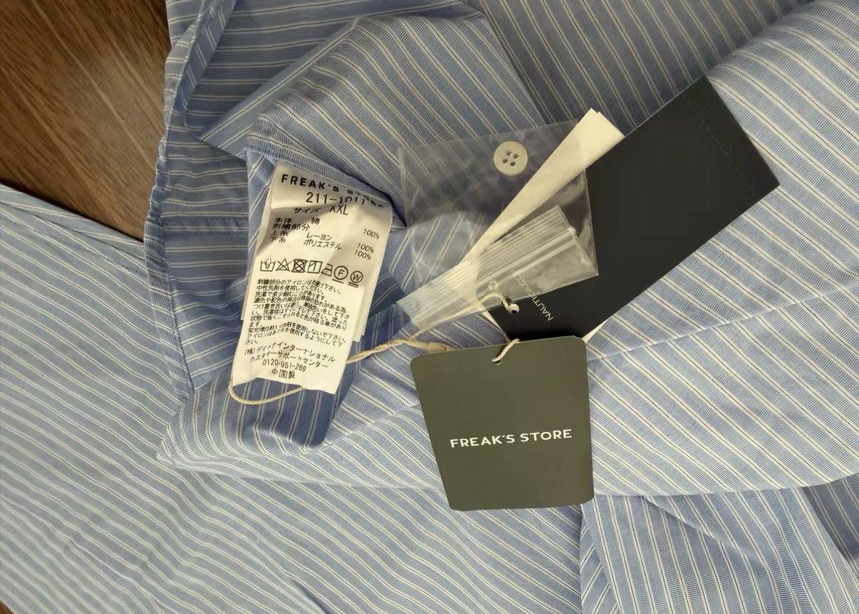 Nautica NAUTICA x FREAK'S STORE TOO BIG STRIPE BD SHIRT Size US XXL / EU 58 / 5 - 3 Thumbnail