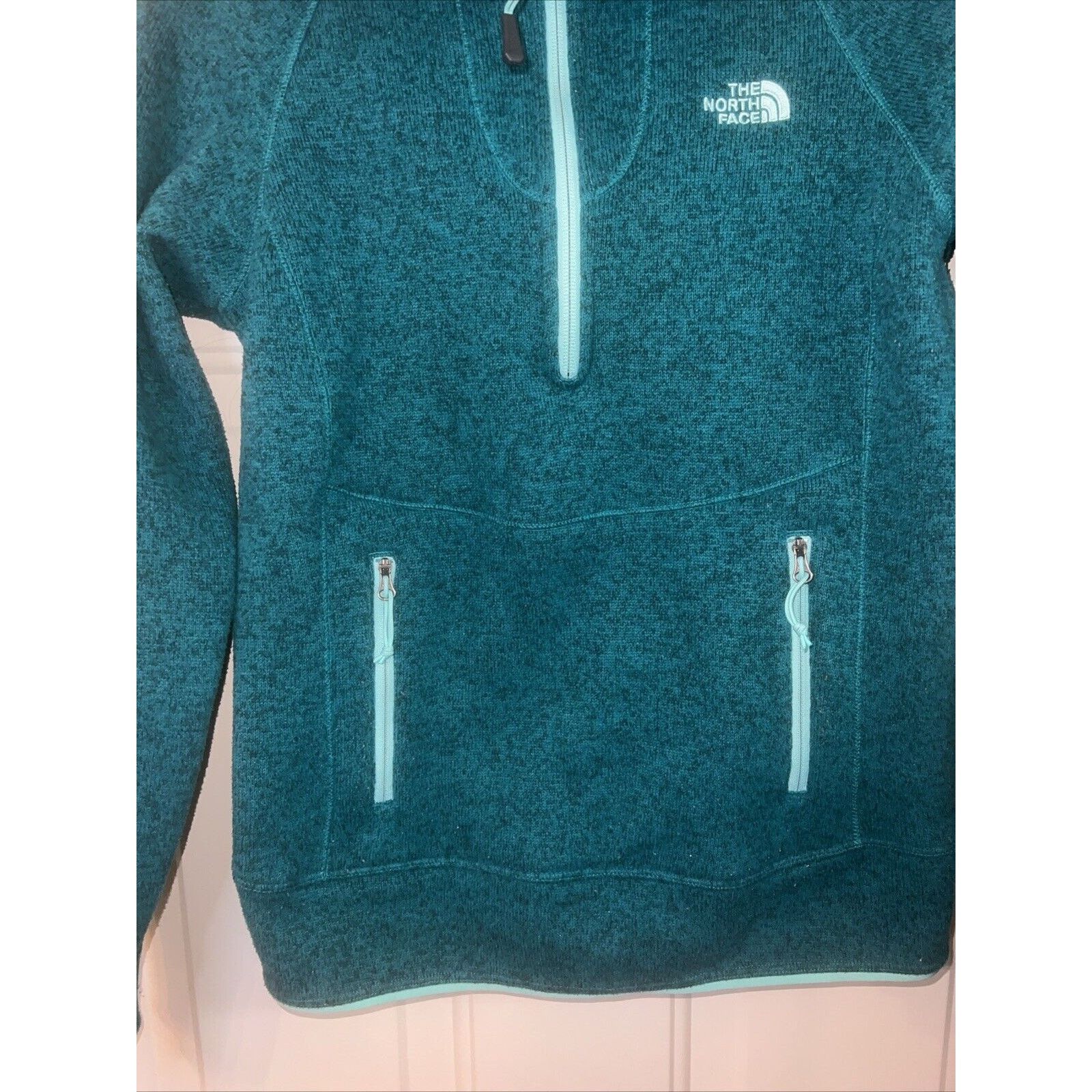 The North Face The North Face Hoodie Jacket Women's Small Green 1/2 Zip Size S / US 4 / IT 40 - 4 Thumbnail