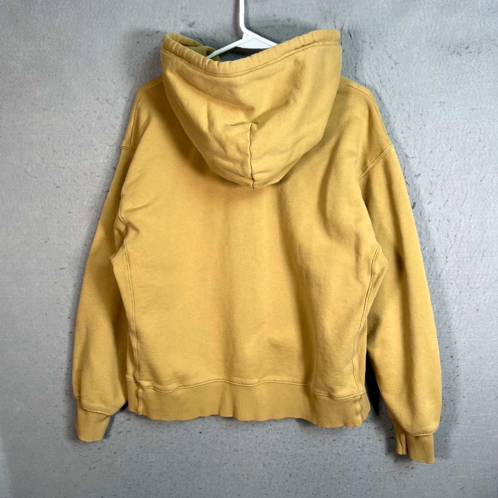 TNA Tna Hoodie Cozy AF Fleece Yellow Womens Size 7 Cotton Blend Sweatshirt Size M / US 6-8 / IT 42-44 - 2 Thumbnail