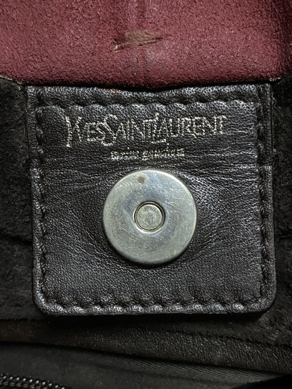 Yves Saint Laurent Rare Yves Saint Laurent - Tom Ford - Burgundy Mombasa Hobo Size ONE SIZE - 24 Thumbnail