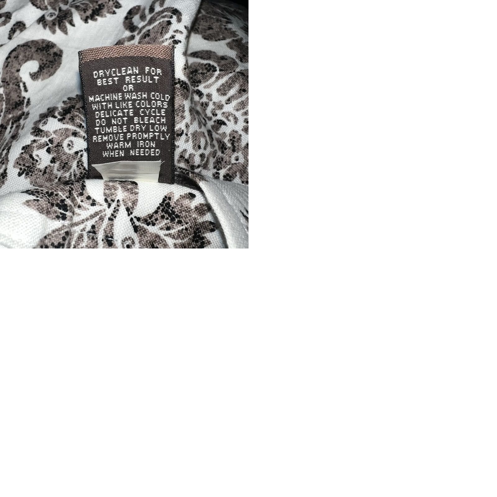 Merona Merona Skirt Womens A-Line 10 Beige Floral 100% Linen Lined Knee Length Zip Vintage: No Shirt? (Note: This line seems incorrect) Size 32" / US 10 / IT 46 - 9 Thumbnail